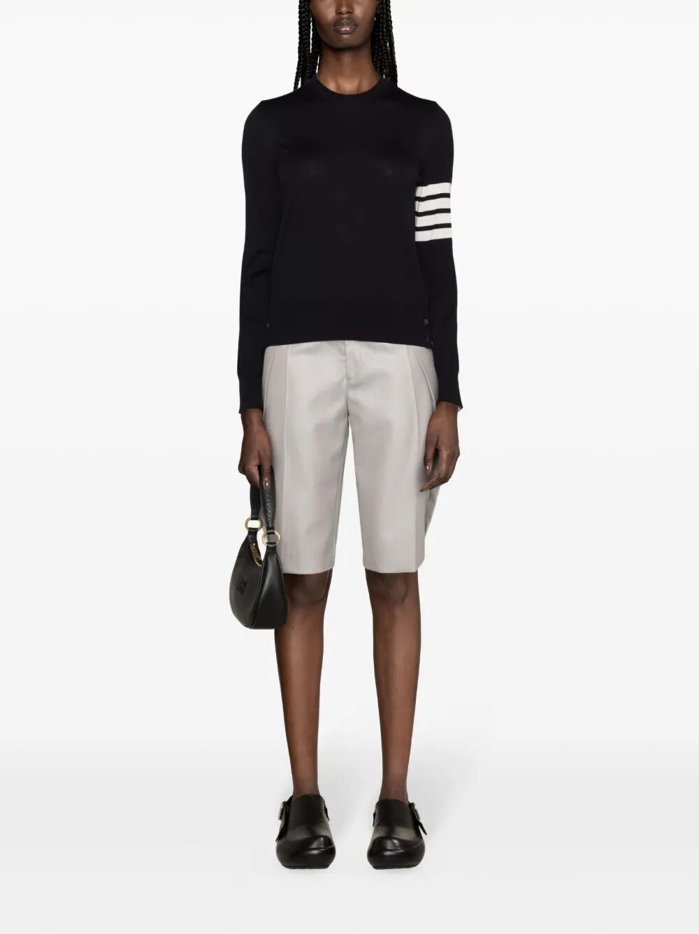 WOOL 4-BAR RELAXED PULLOVER