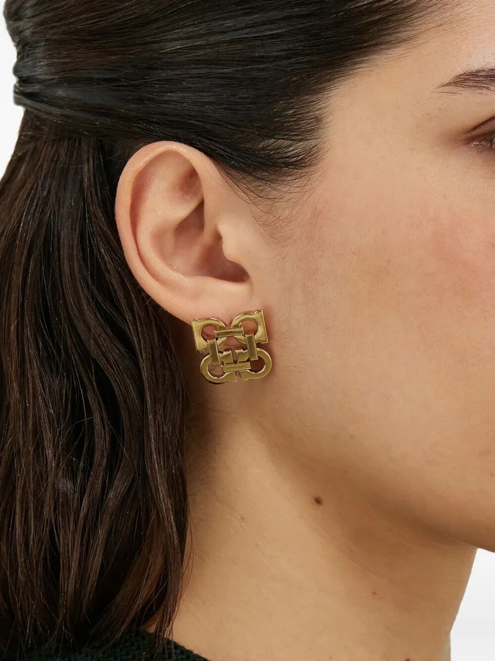 FOUR GANCINI CLIP ON EARRINGS