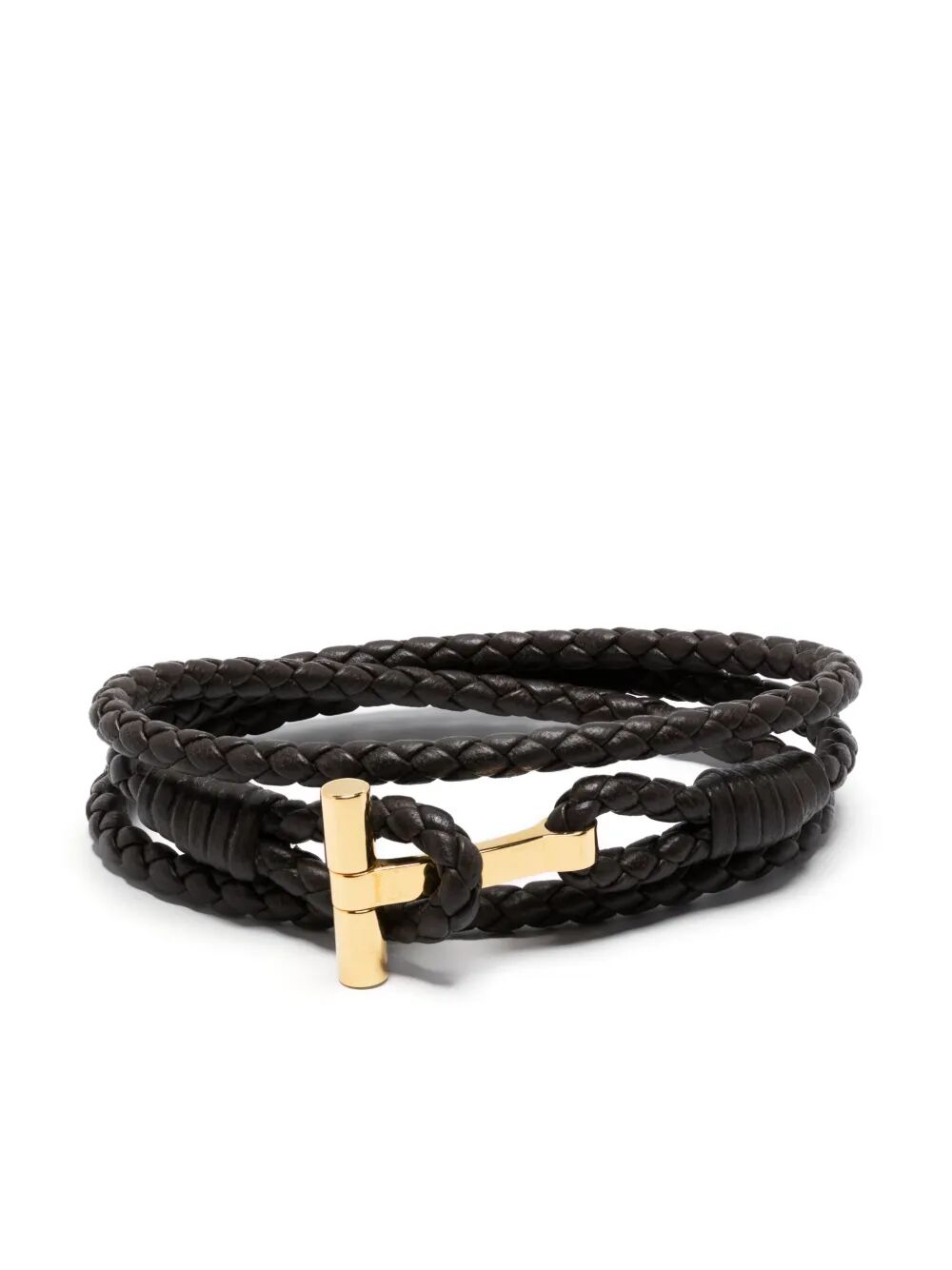 BRAIDED T-LOGO BRACELET