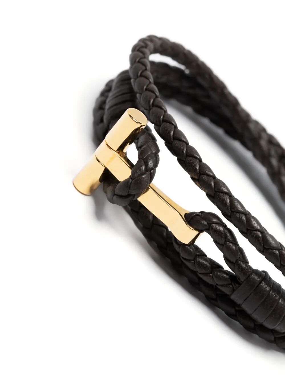 BRAIDED T-LOGO BRACELET