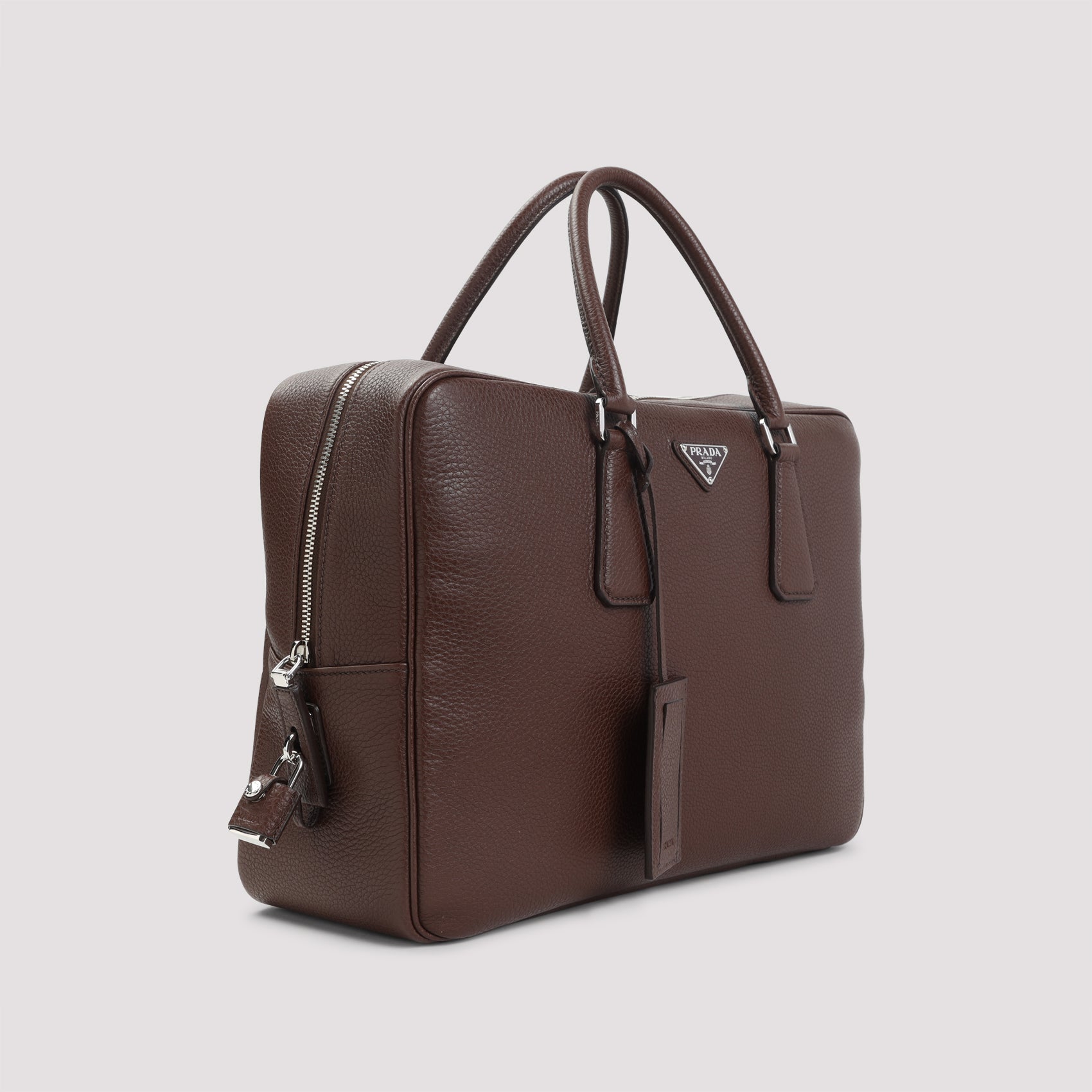 Grained Leather Tote Bag