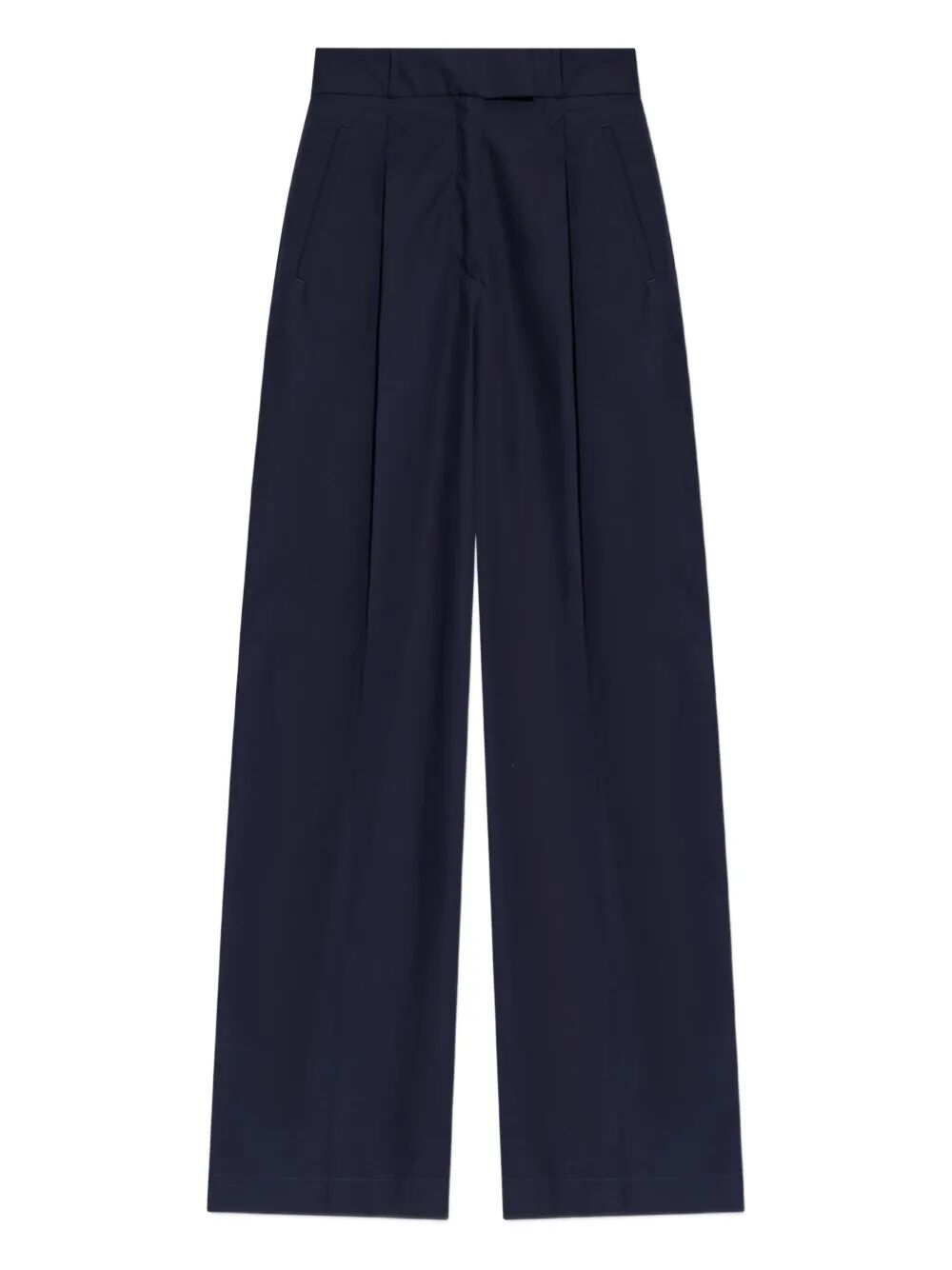 VERONICA PLEATED COTTON TROUSERS