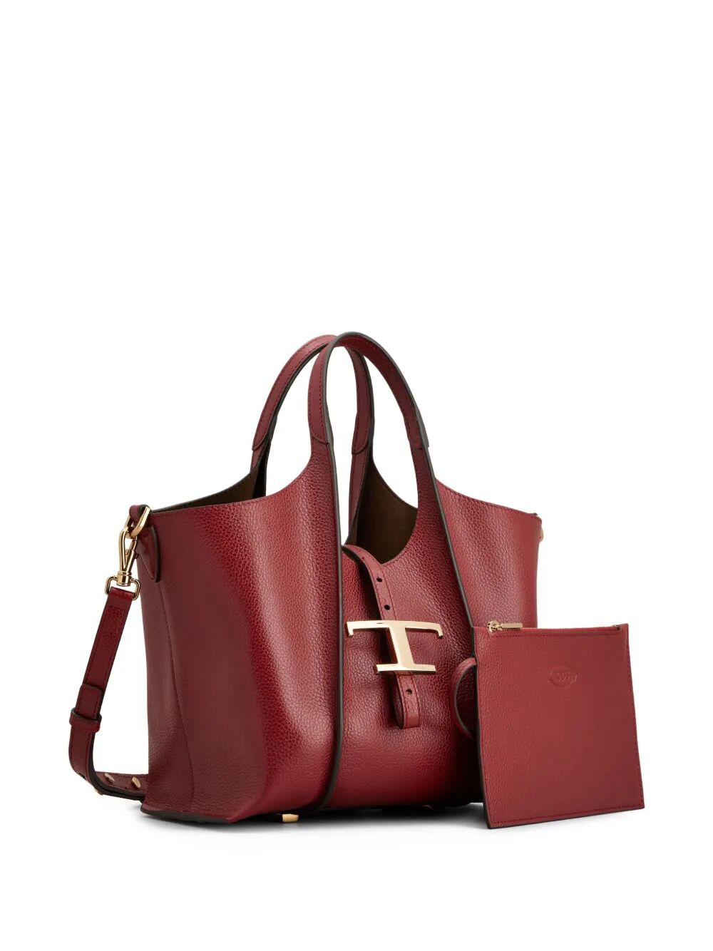 T TIMELESS MINI LEATHER SHOPPING BAG