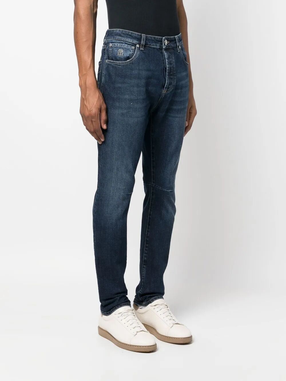 COMFORT COTTON DENIM LEISURE FIT FIVE-POCKET JEANS