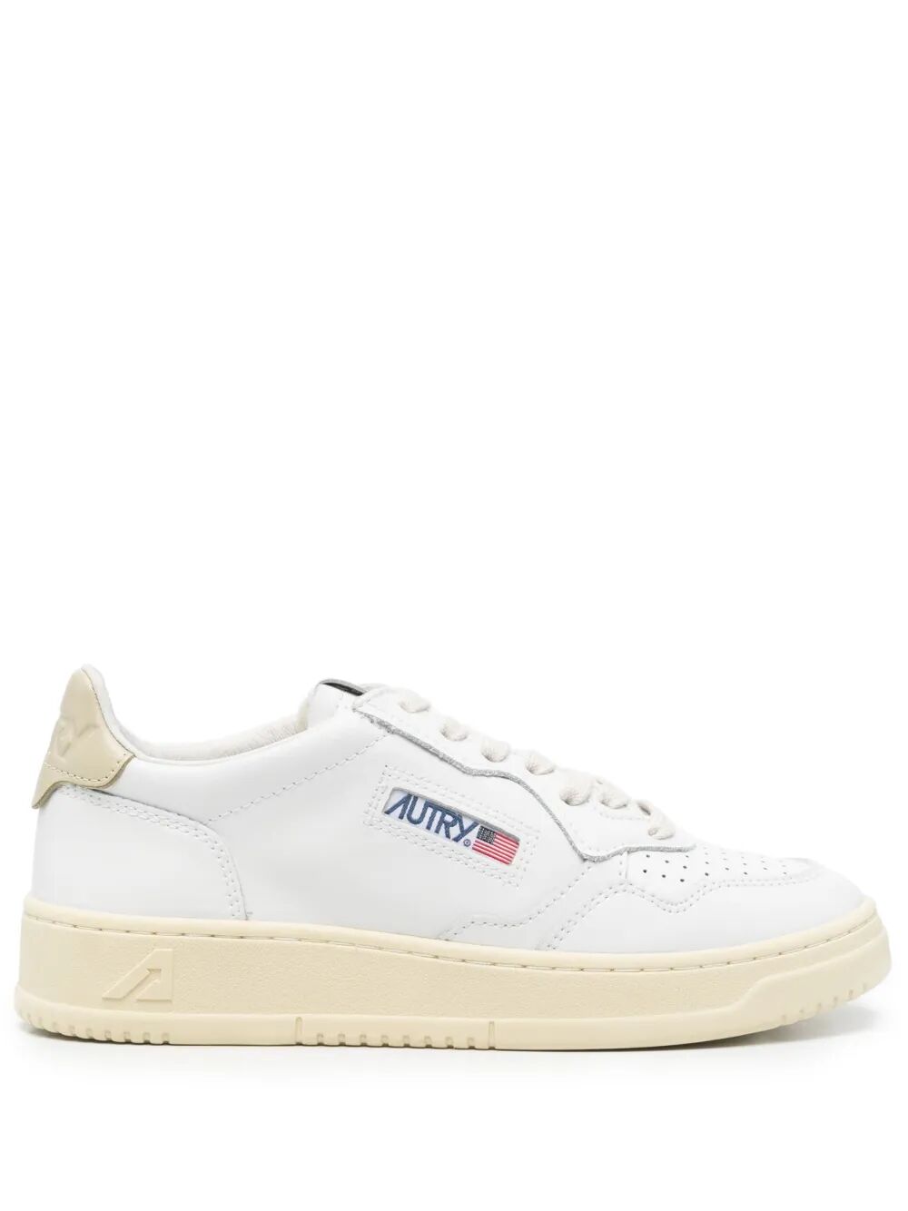 SNEAKERS MEDALIST LOW IN PELLE BIANCA E TIDAL FOAM