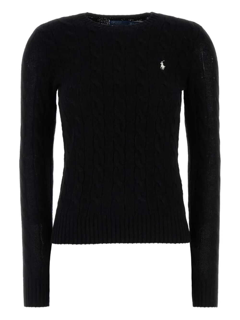 CABLE WOOL AND CASHMERE CREWNECK JUMPER