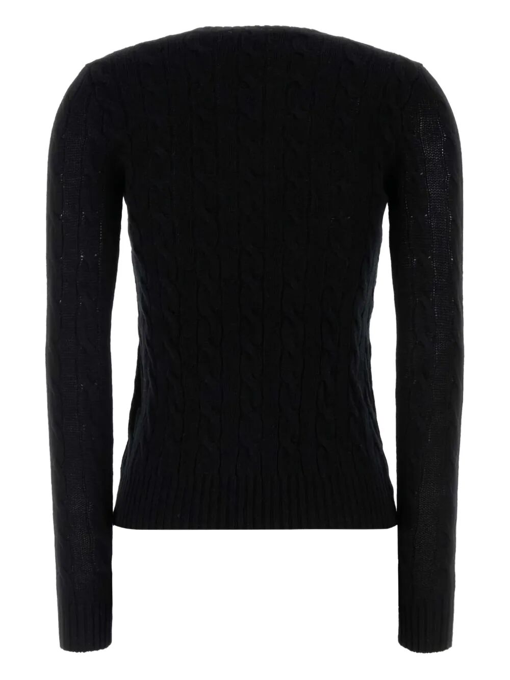 CABLE WOOL AND CASHMERE CREWNECK JUMPER