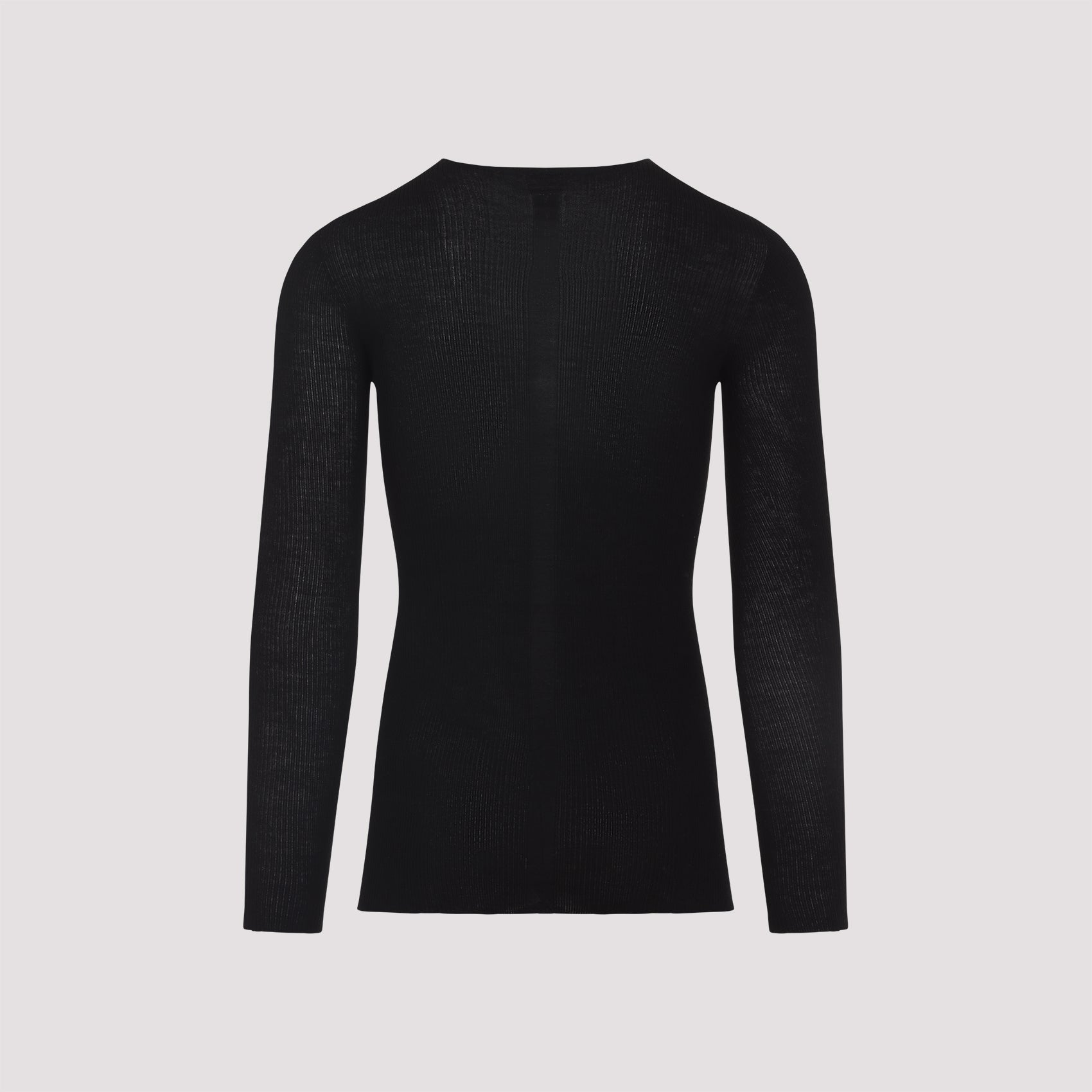 Ribbed Round Neck Pullover