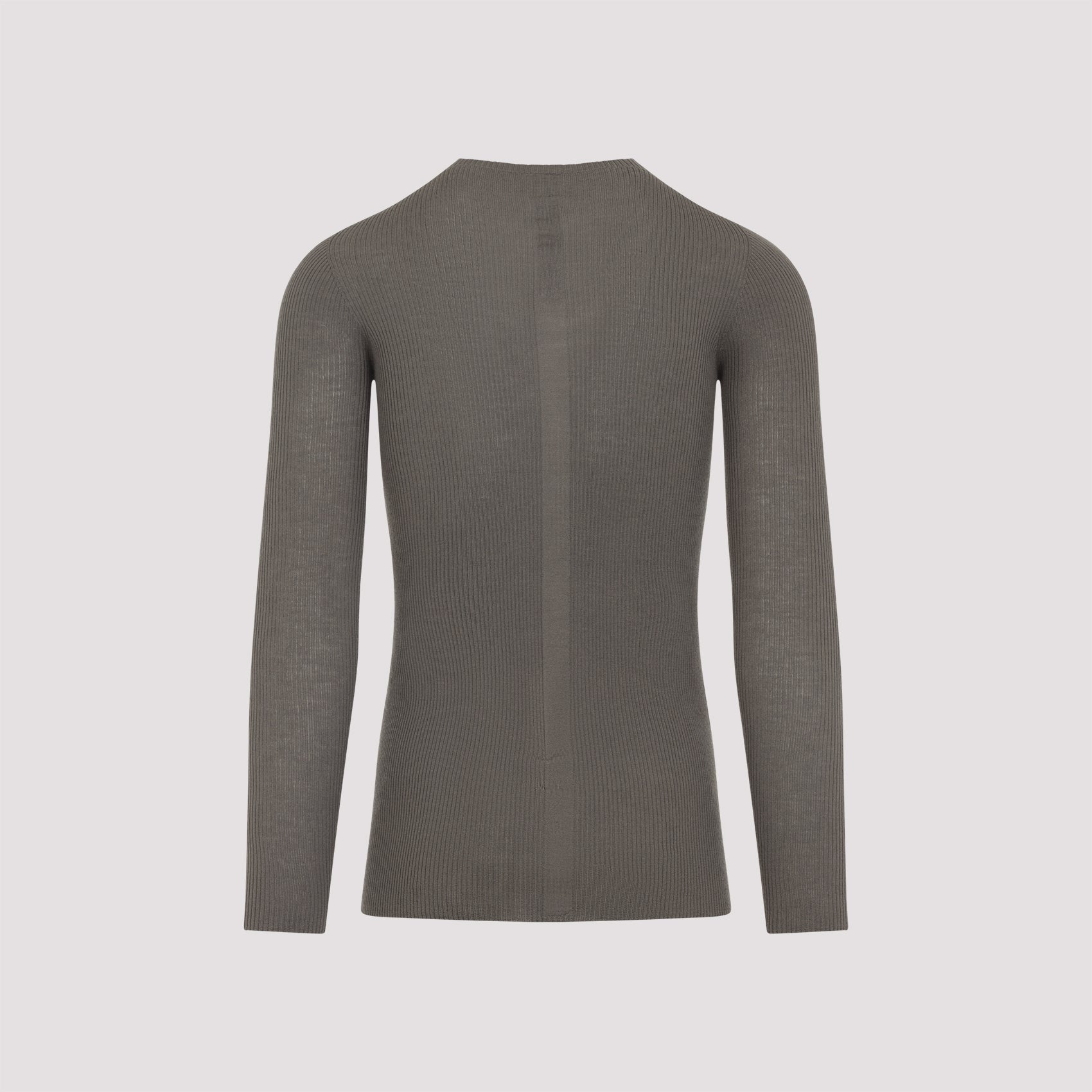Ribbed Round Neck Pullover