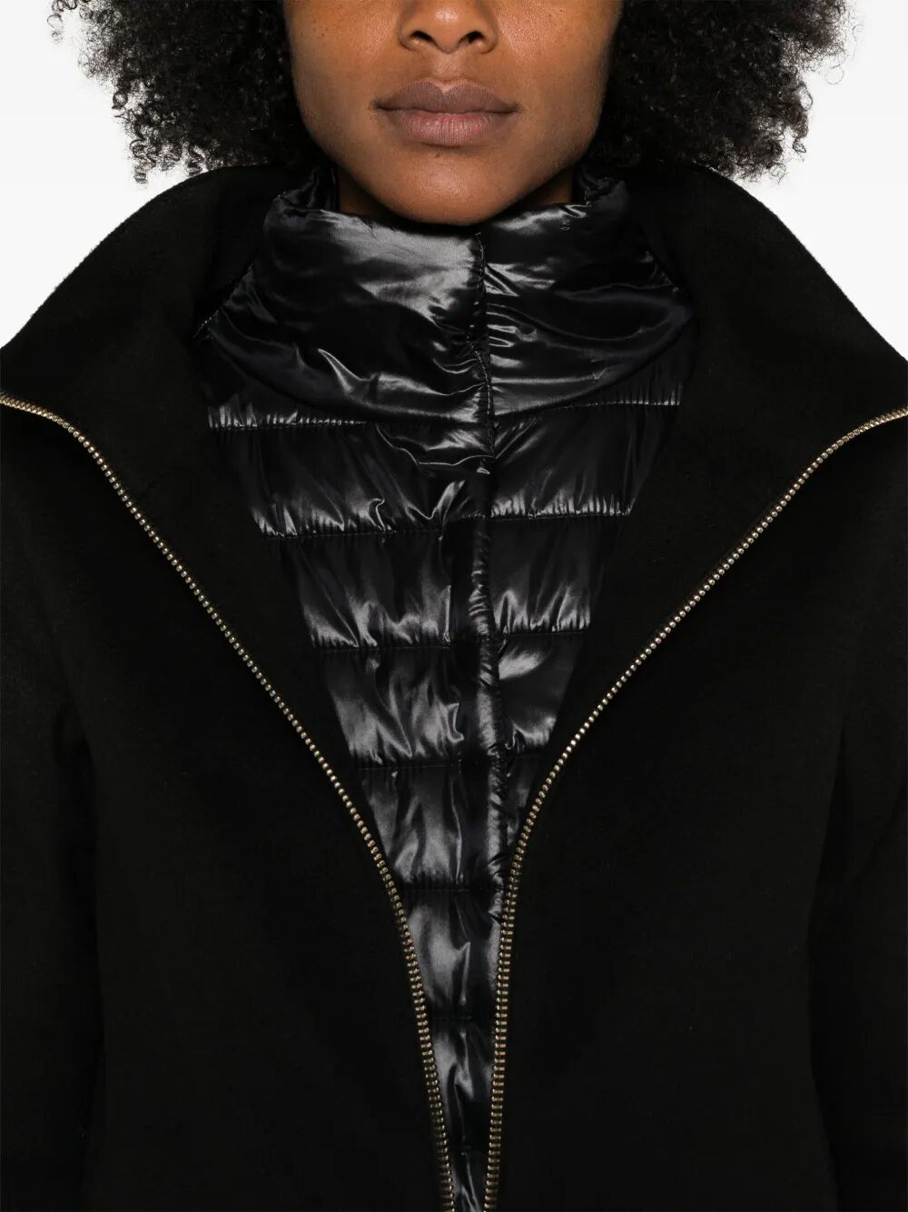 DETACHABLE-PANELS VIRGIN-WOOL COAT