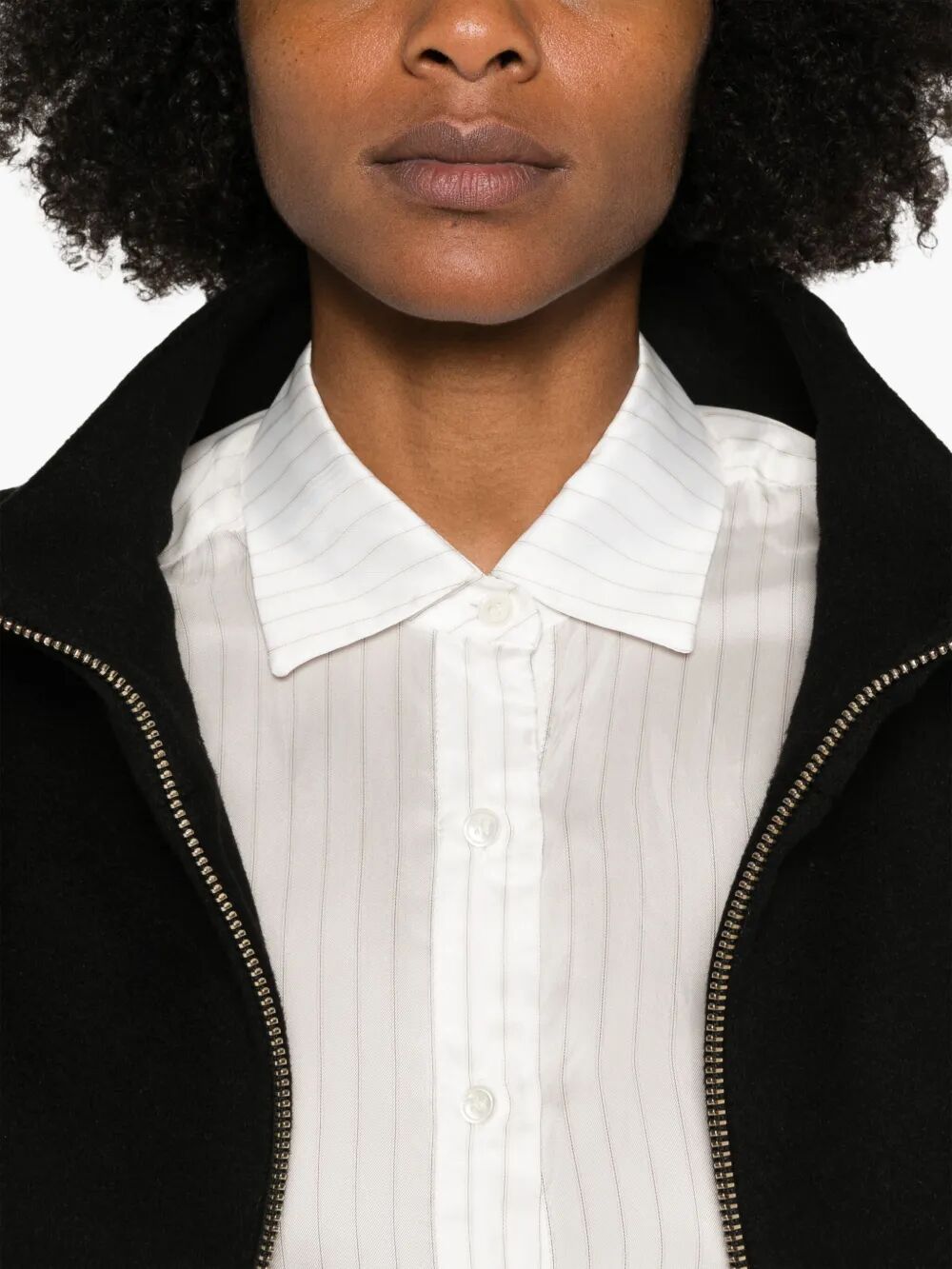 DETACHABLE-PANELS VIRGIN-WOOL COAT