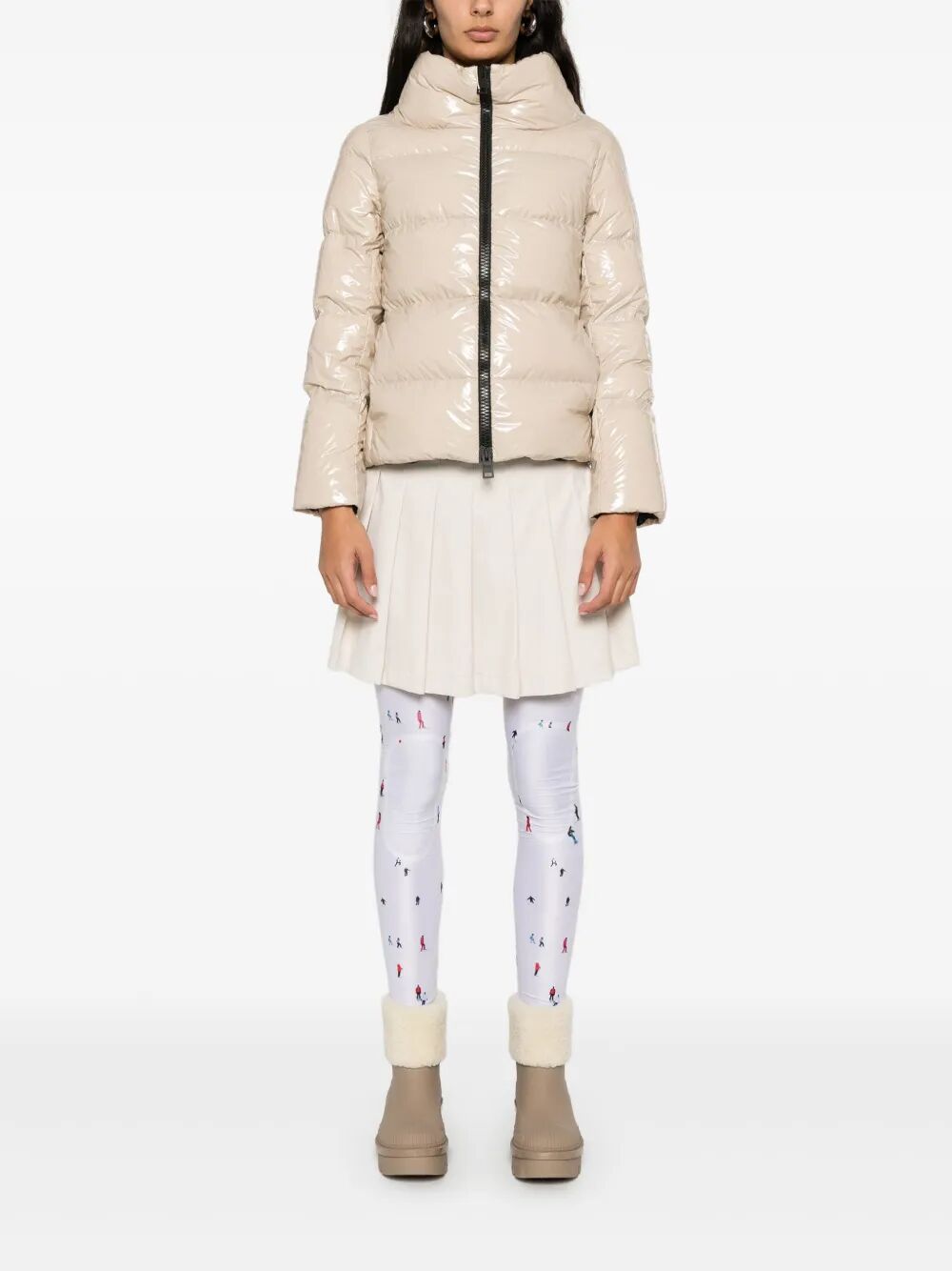 GLOSSY FINISH PUFFER JACKET