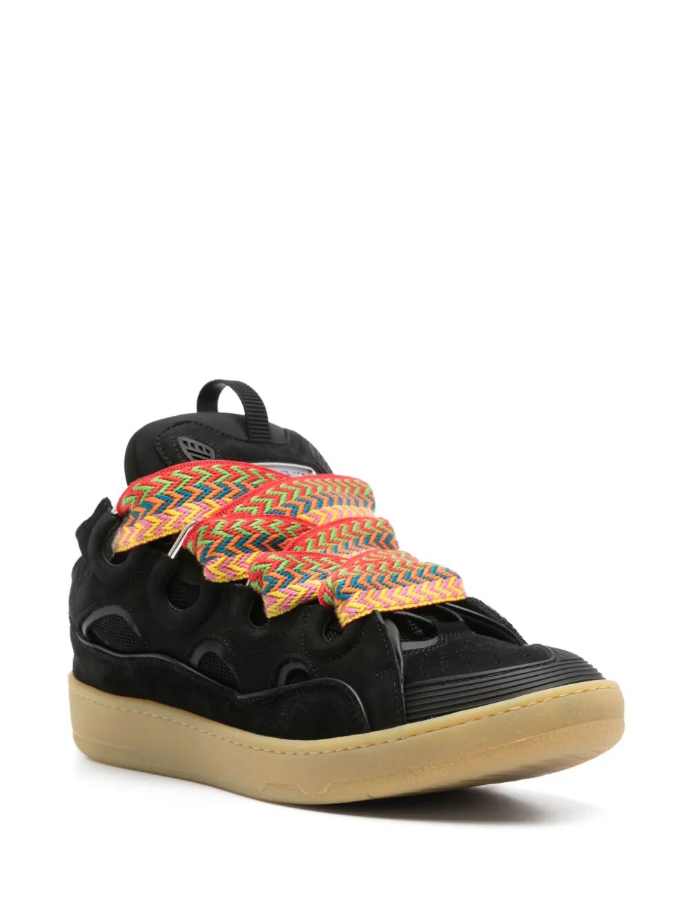 LEATHER CURB SNEAKERS