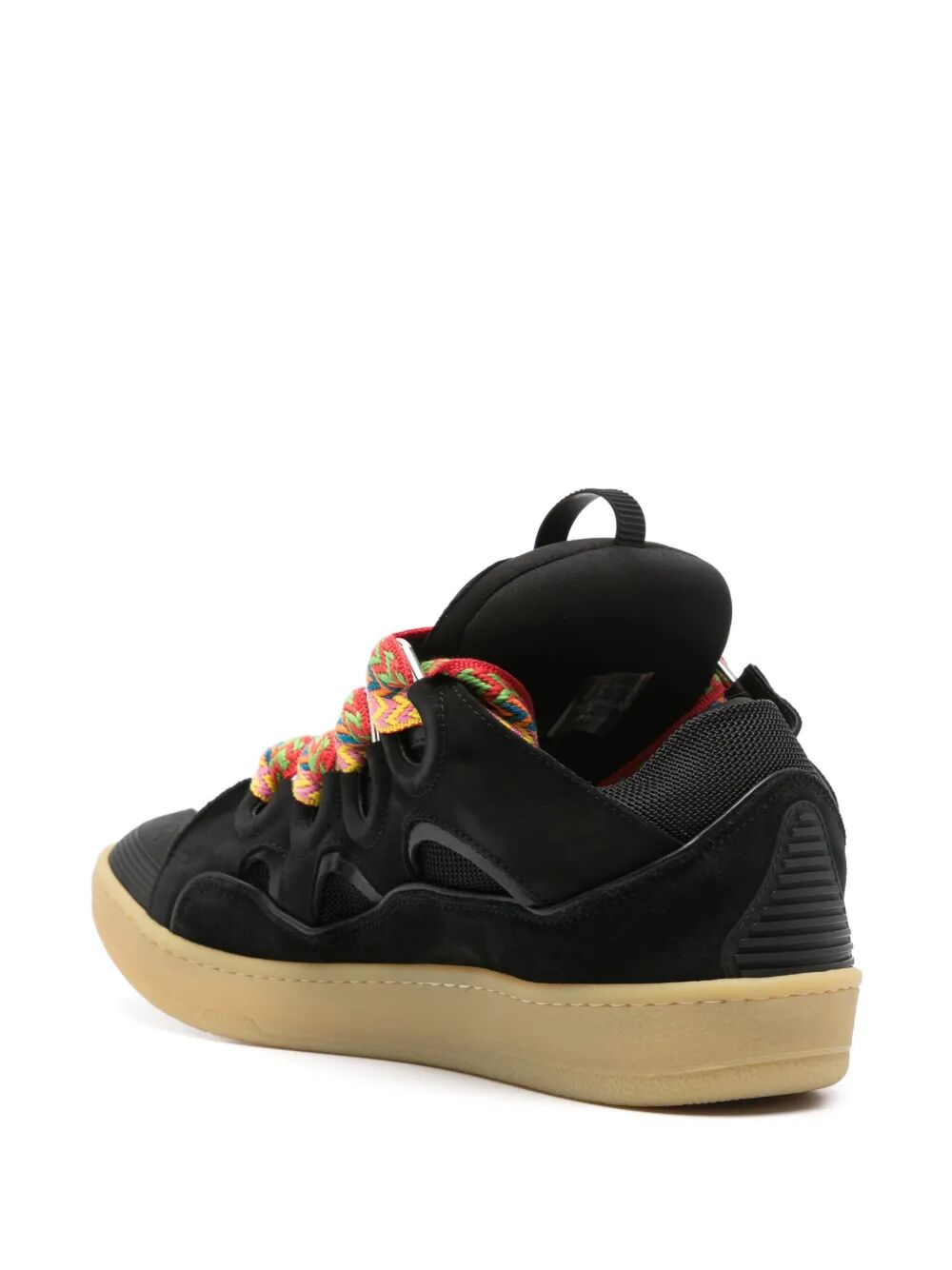 LEATHER CURB SNEAKERS
