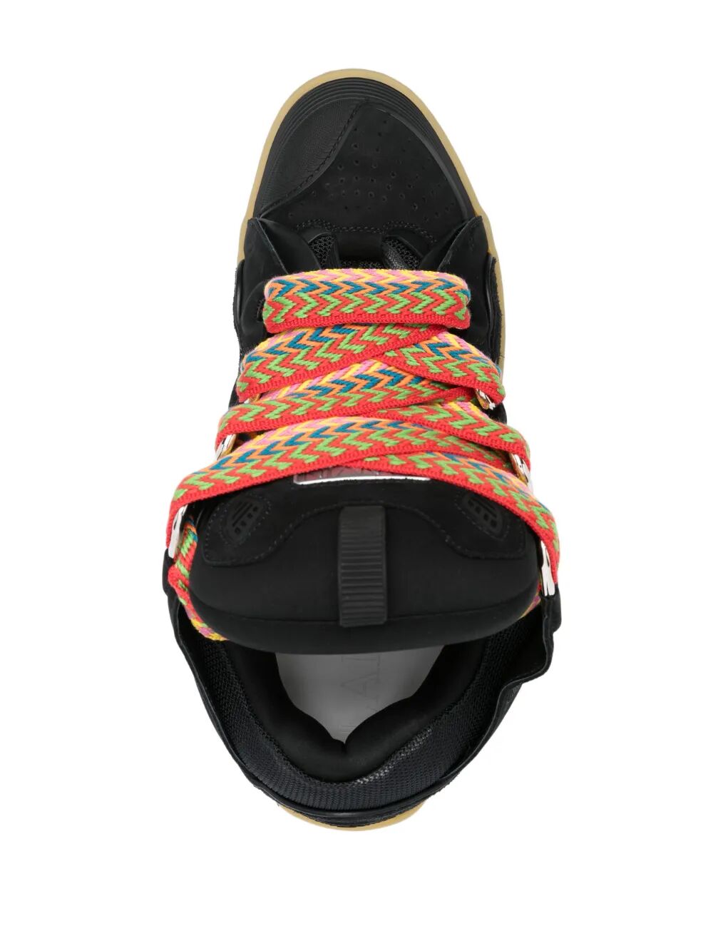 LEATHER CURB SNEAKERS
