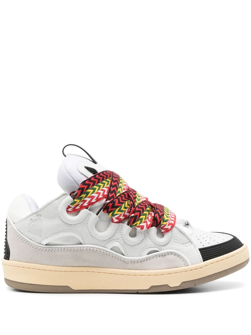 LEATHER CURB SNEAKERS