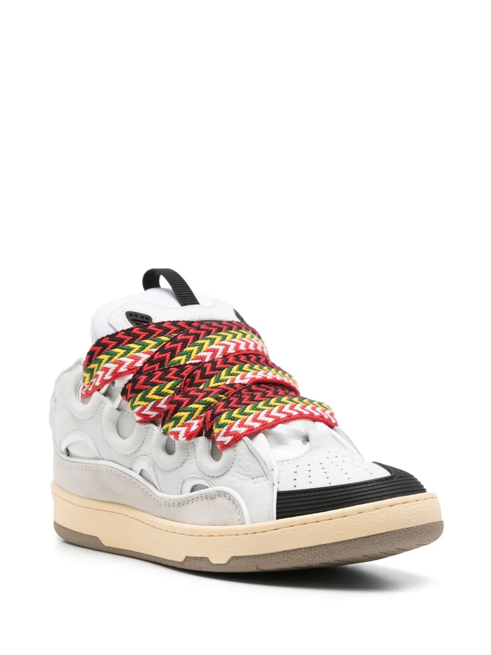 LEATHER CURB SNEAKERS