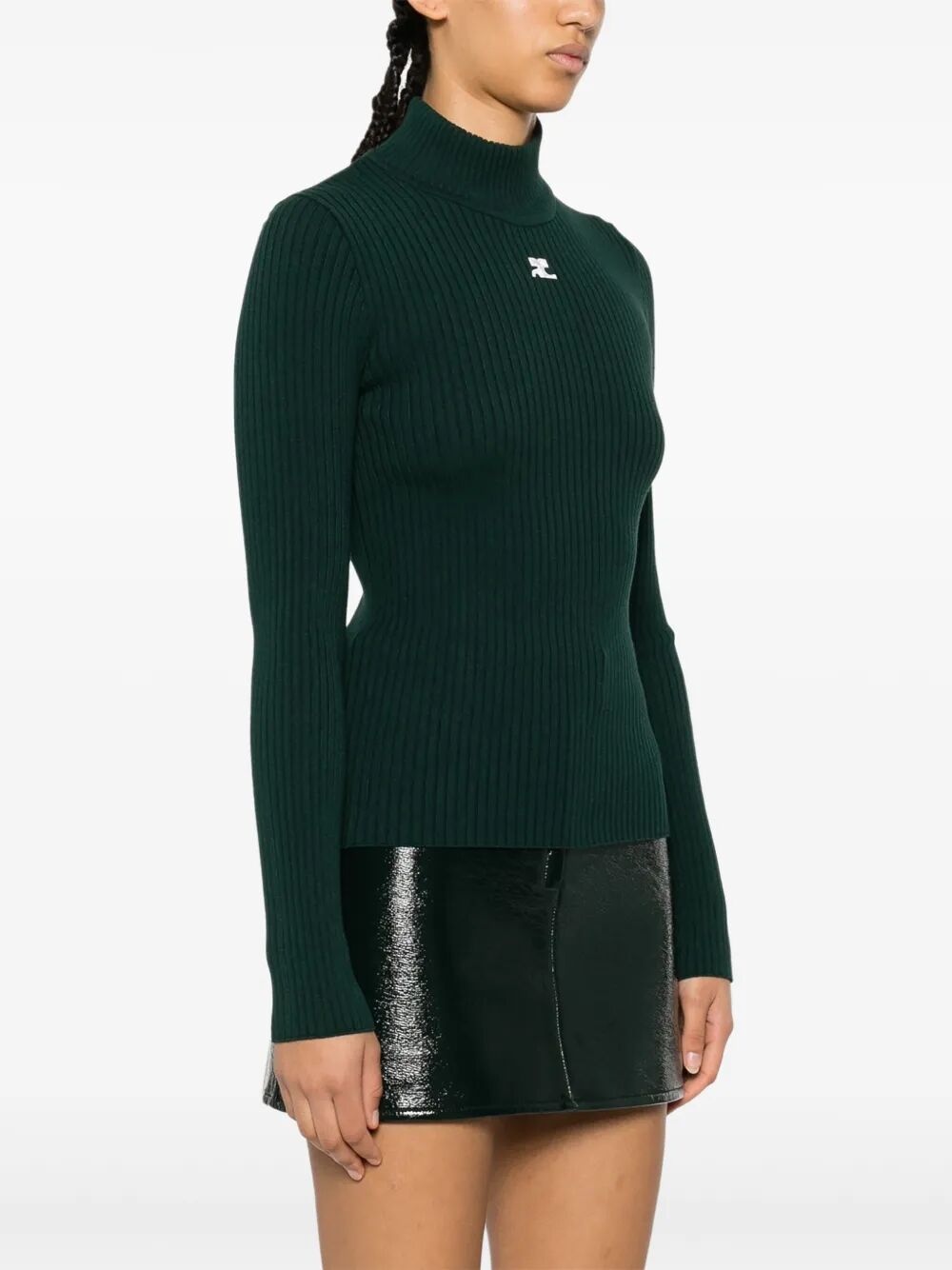 RE-EDITION RIB KNIT MOCKNECK SWEATER
