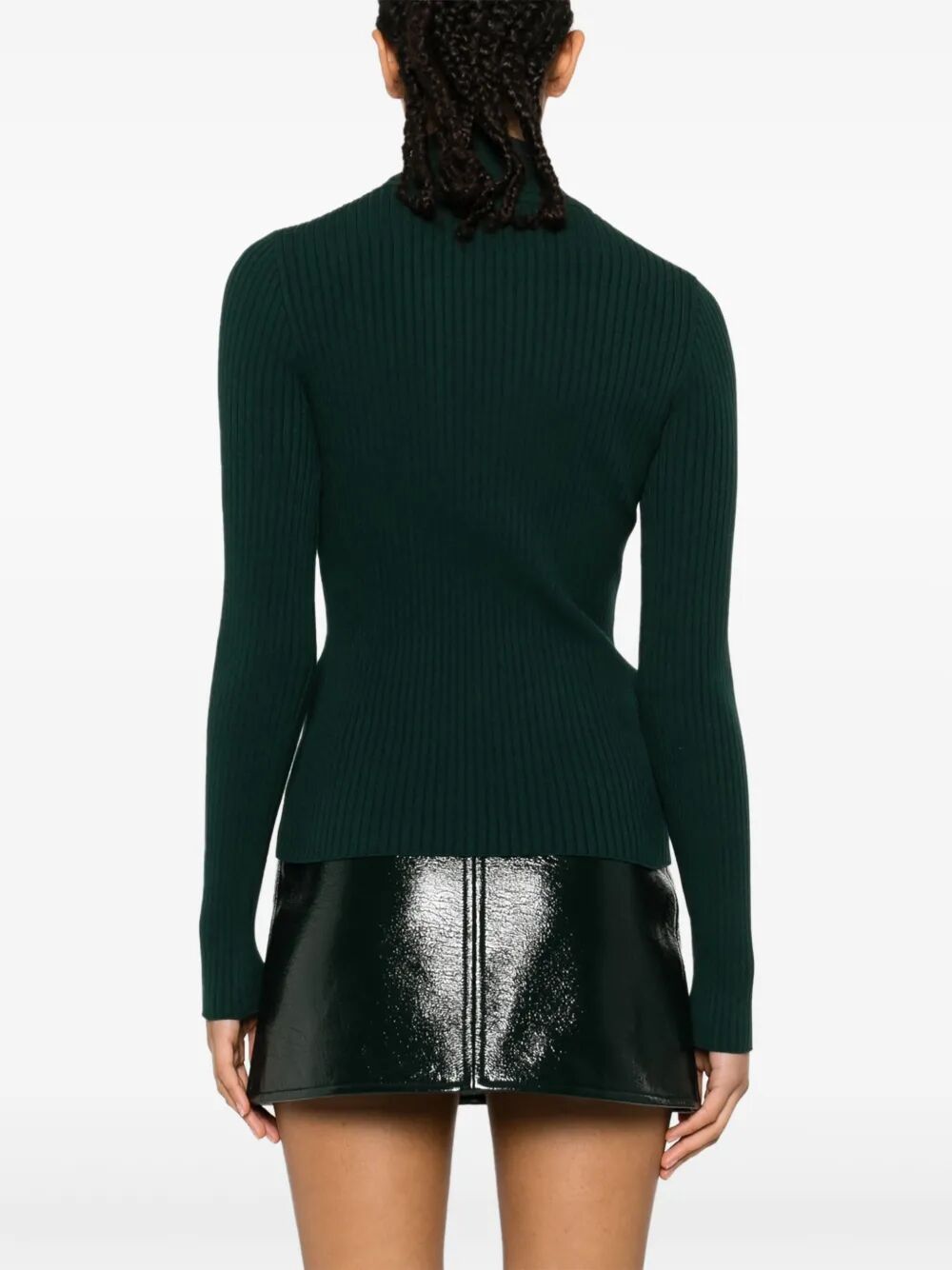 RE-EDITION RIB KNIT MOCKNECK SWEATER