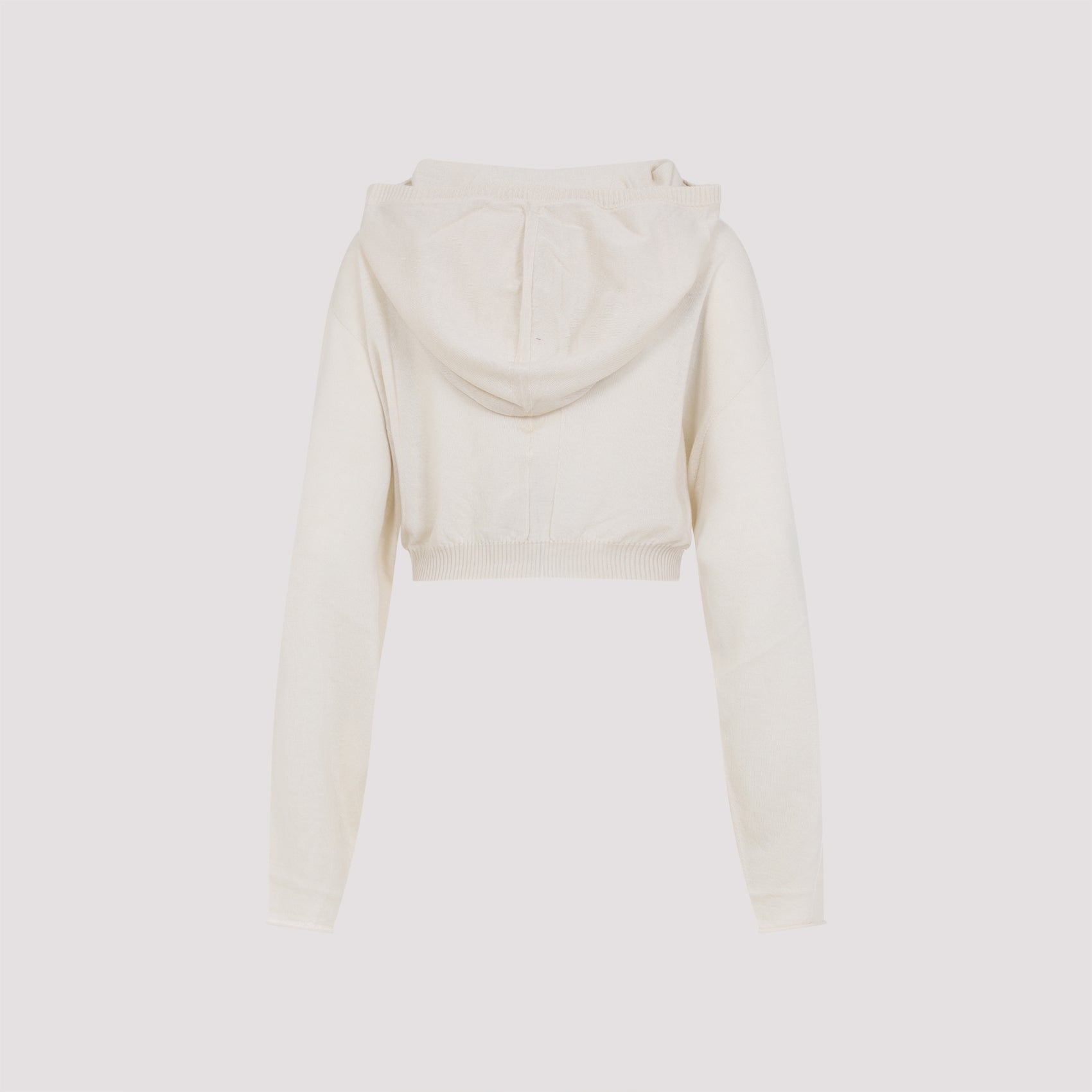 Cropped Hooded Tunic Pullover