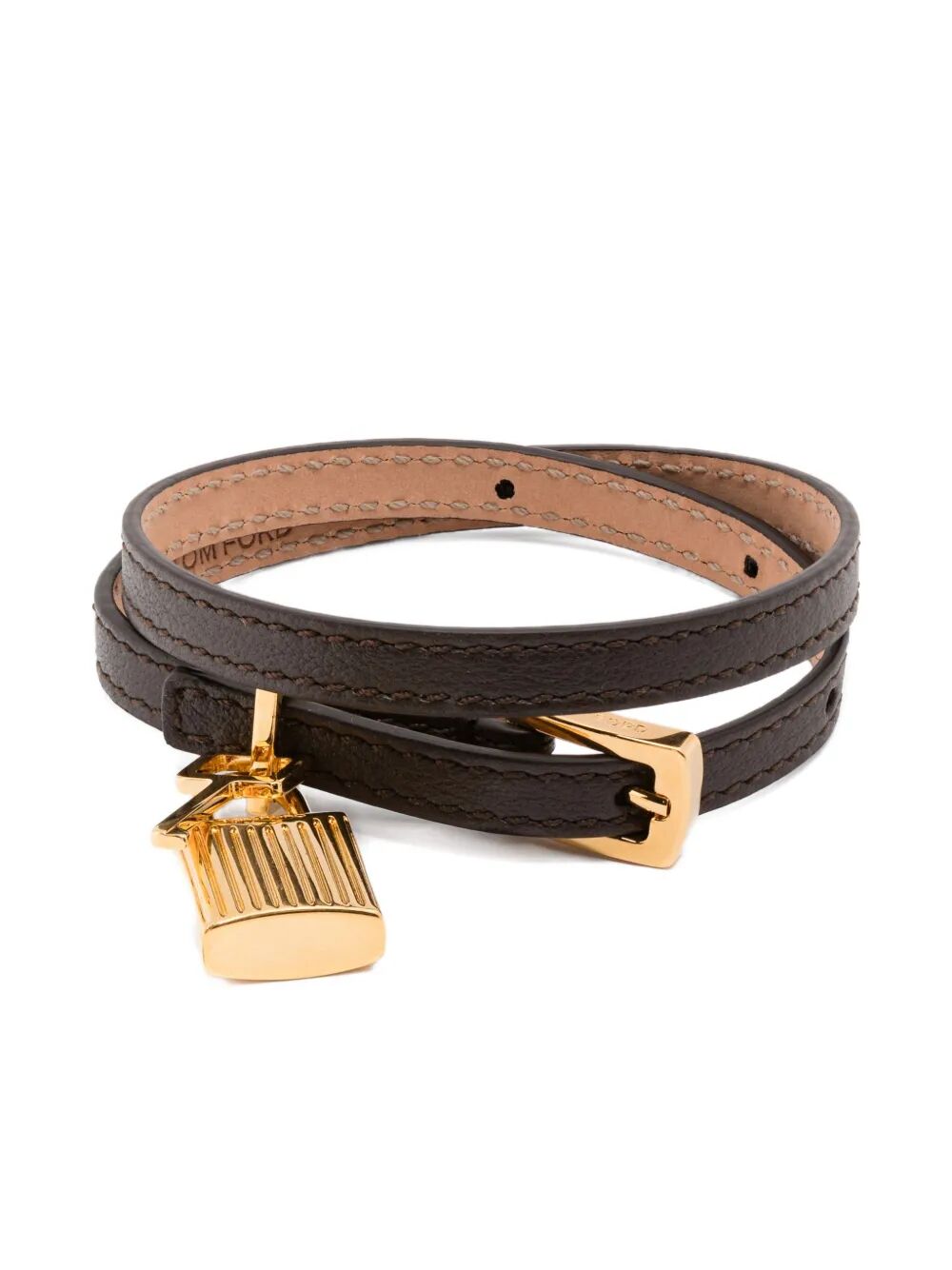PADLOCK LEATHER BRACELET