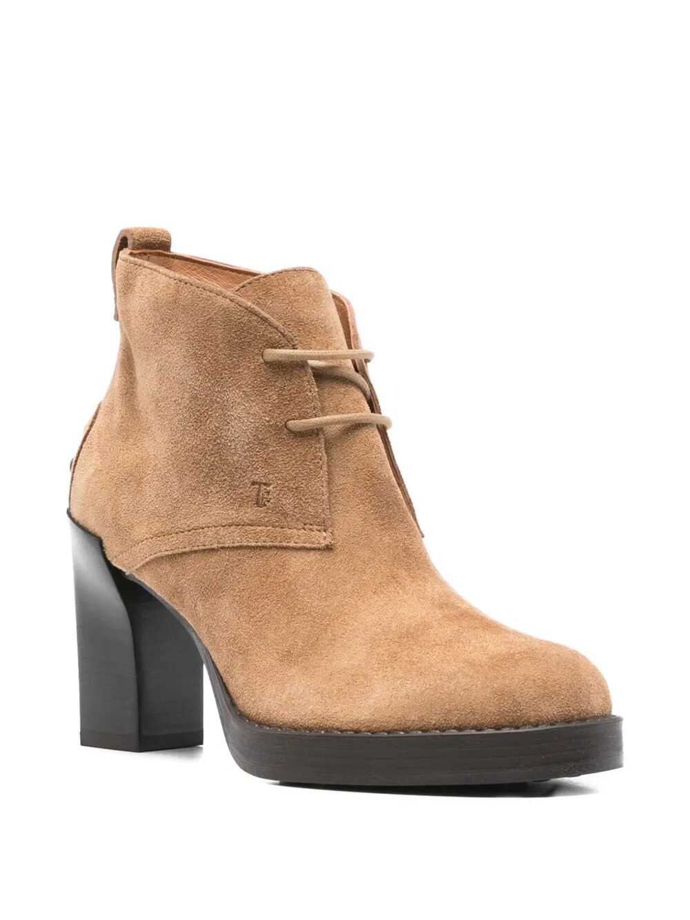 LACE-UP SUEDE ANKLE BOOTS