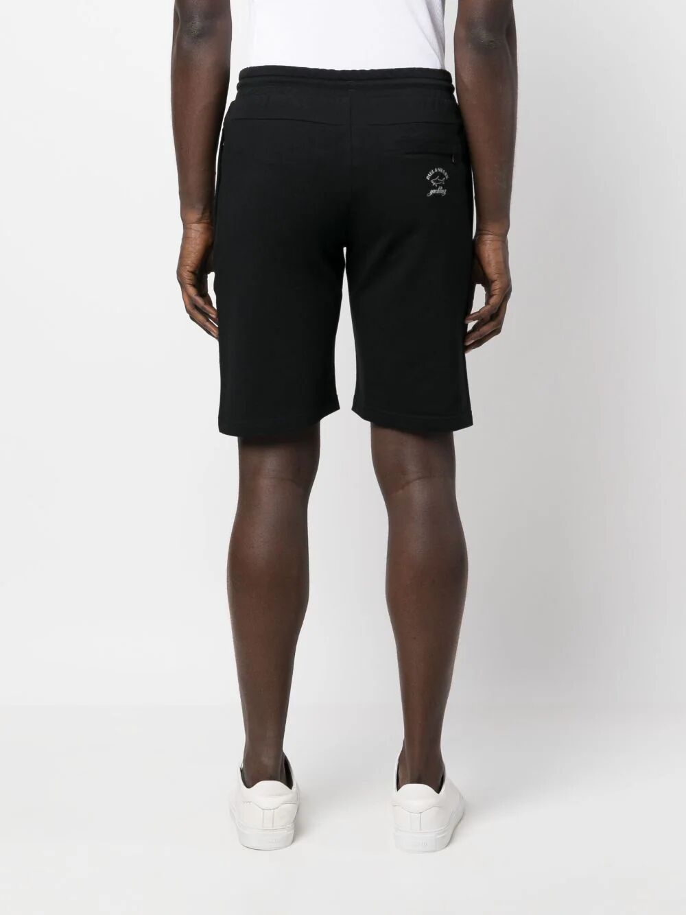 LOGO-PRINT TRACK SHORTS