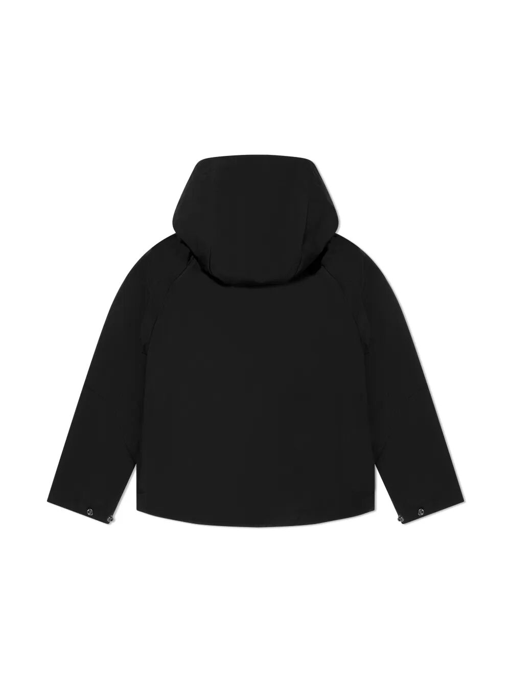 LENS-DETAIL HOODED ZIP-UP JACKET