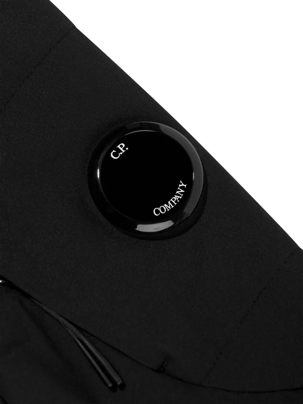 LENS-DETAIL HOODED ZIP-UP JACKET