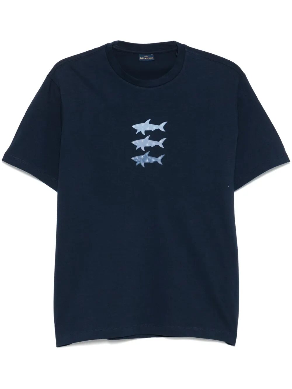 SHARKS PRINT COTTON JERSEY T-SHIRT