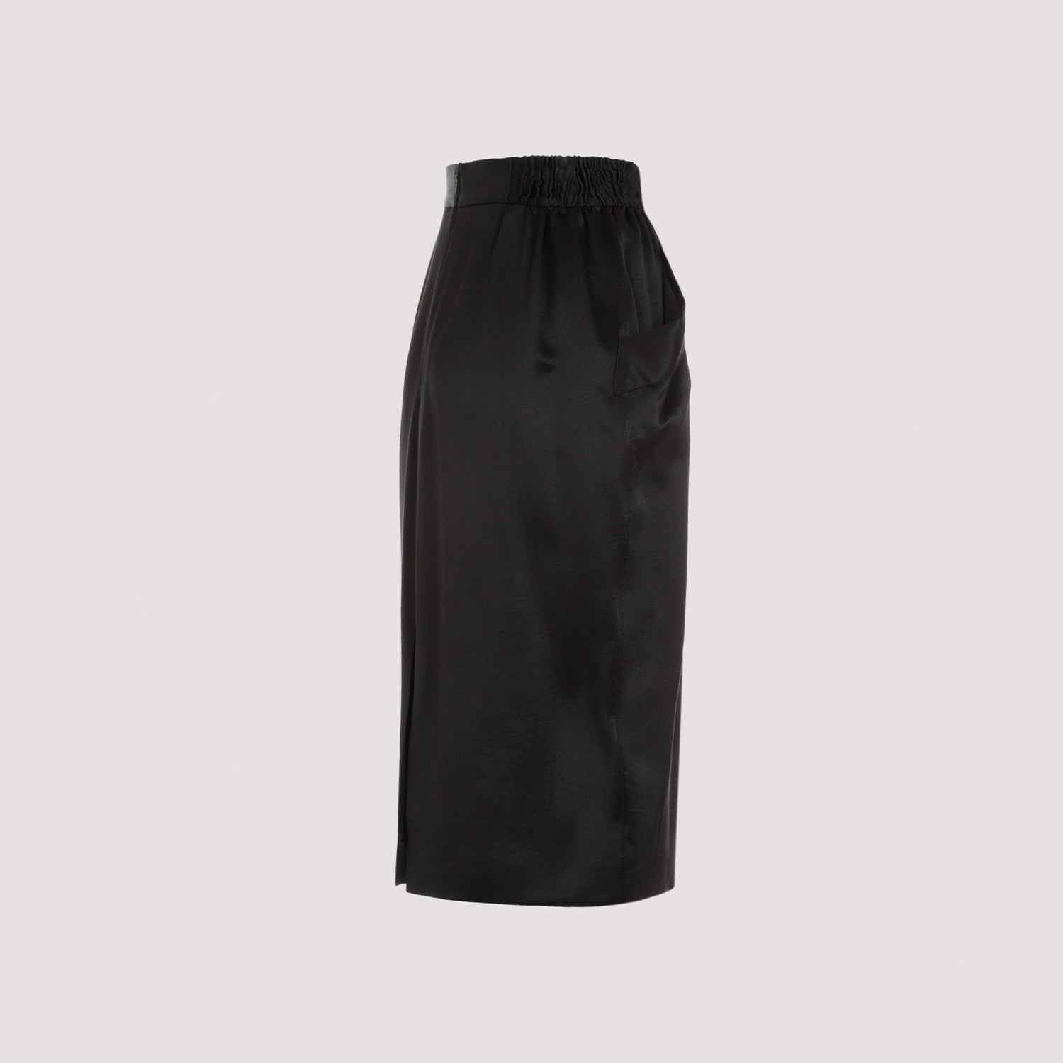 Silk Midi Skirt