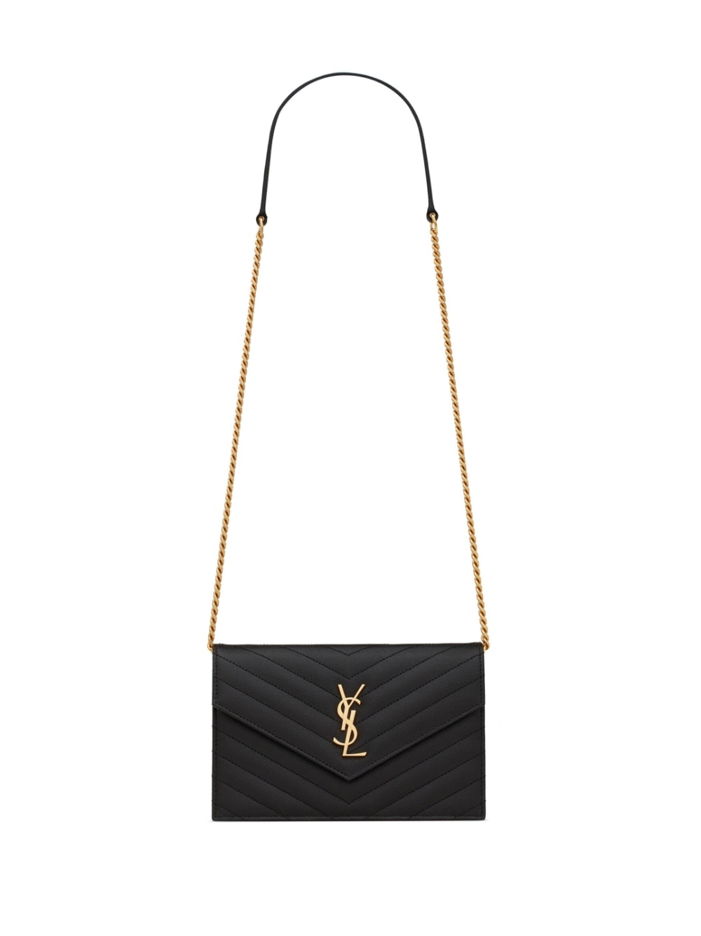 GRAIN DE POUDRE LEATHER CASSANDRE ENVELOPE CHAIN WALLET