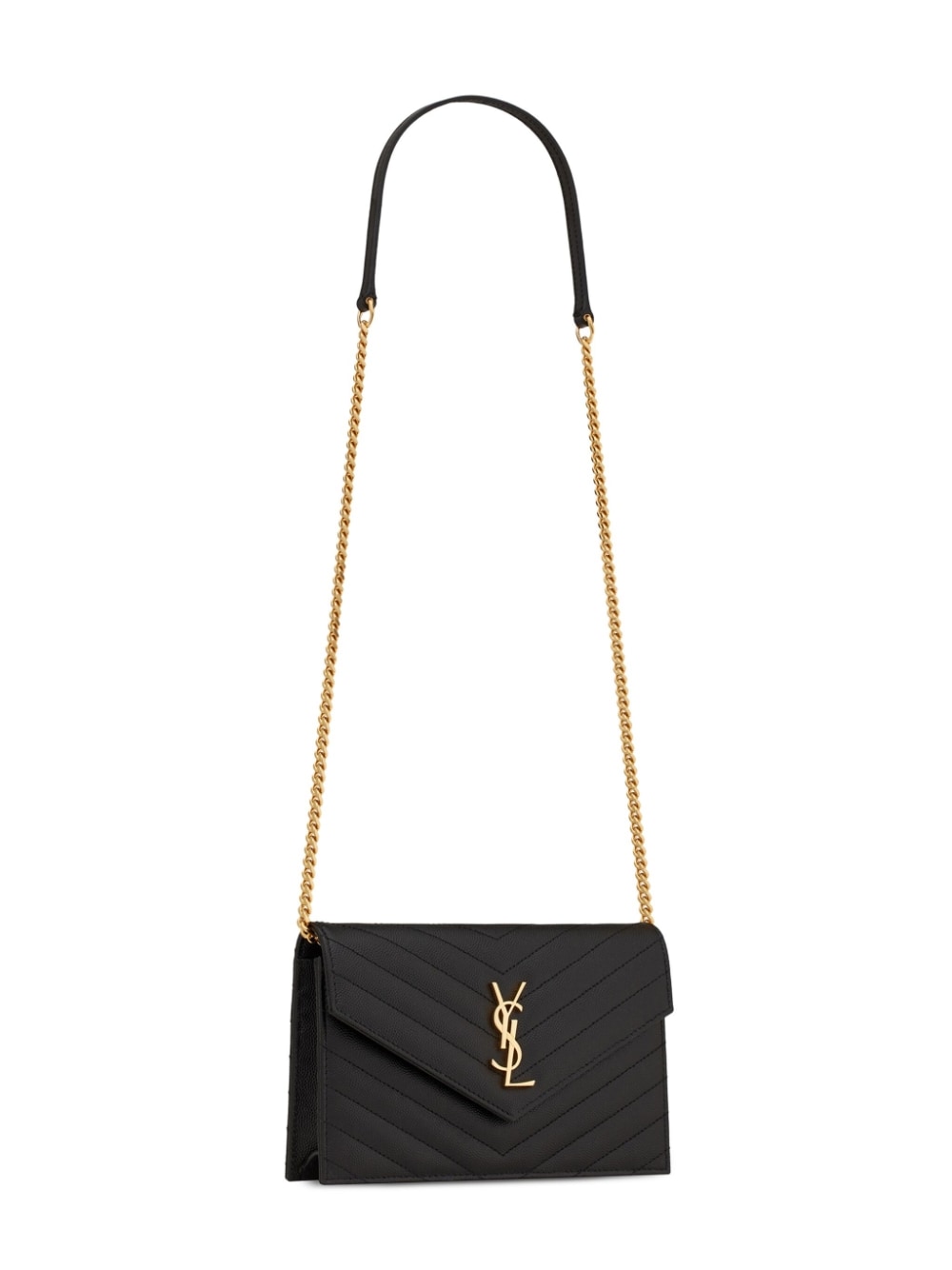 GRAIN DE POUDRE LEATHER CASSANDRE ENVELOPE CHAIN WALLET