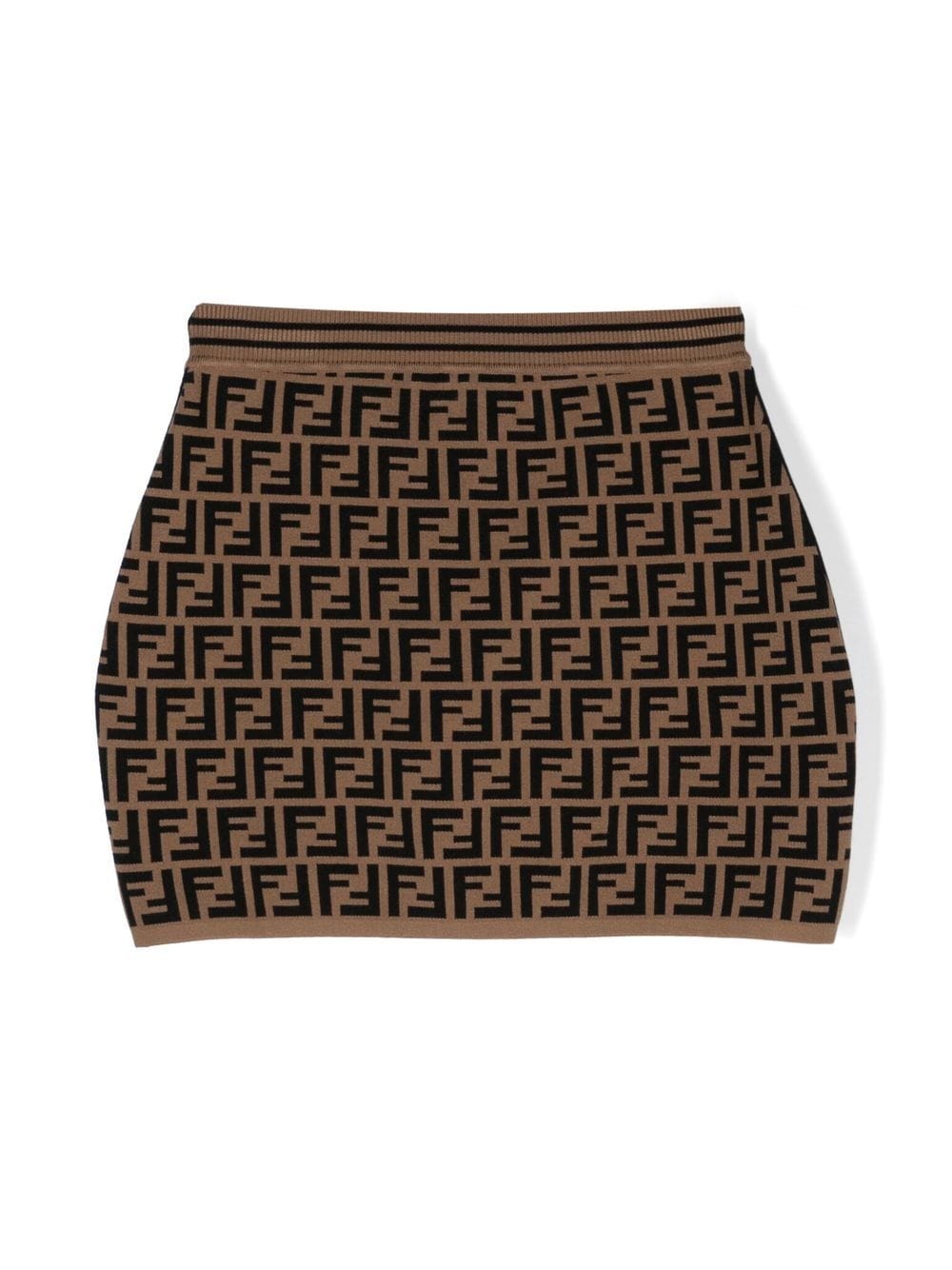 FF MOTIF KNITTED SKIRT