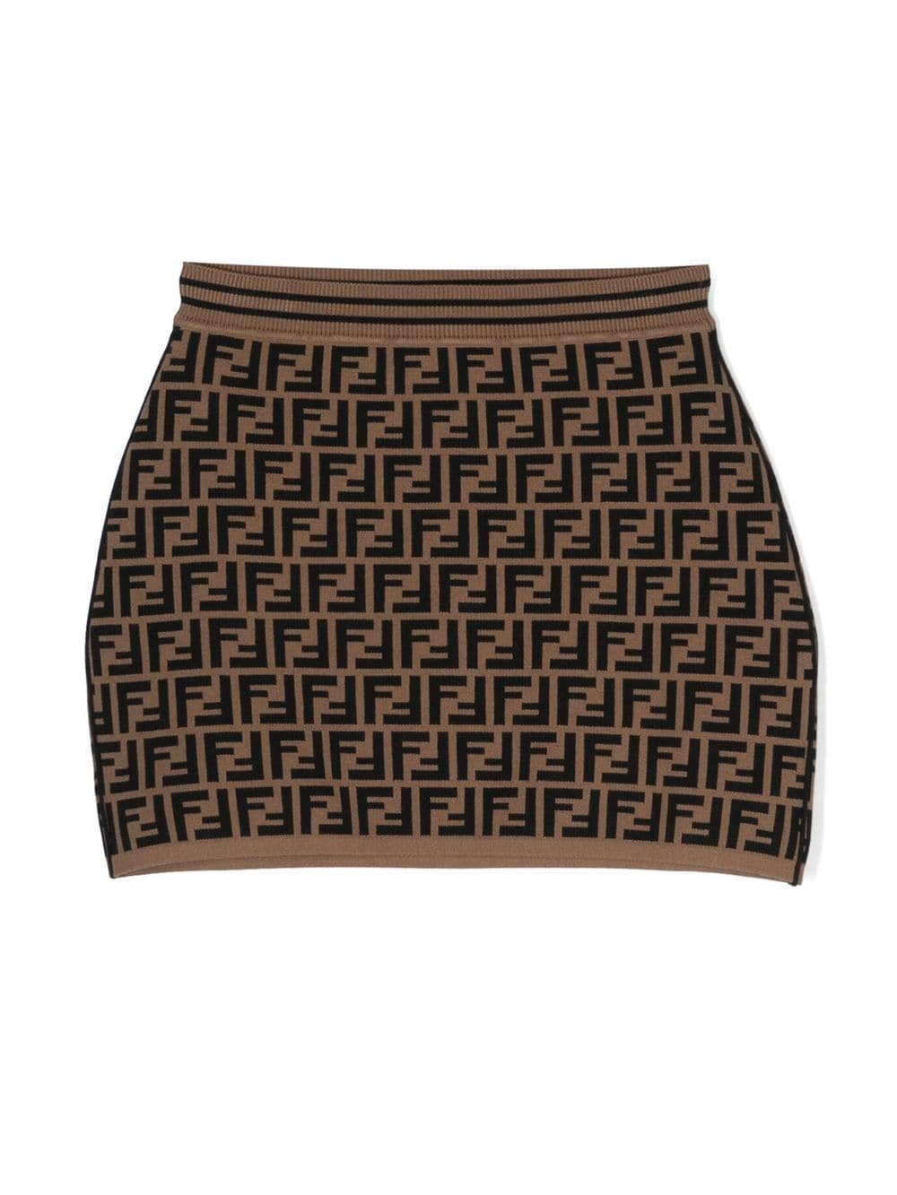 FF MOTIF KNITTED SKIRT