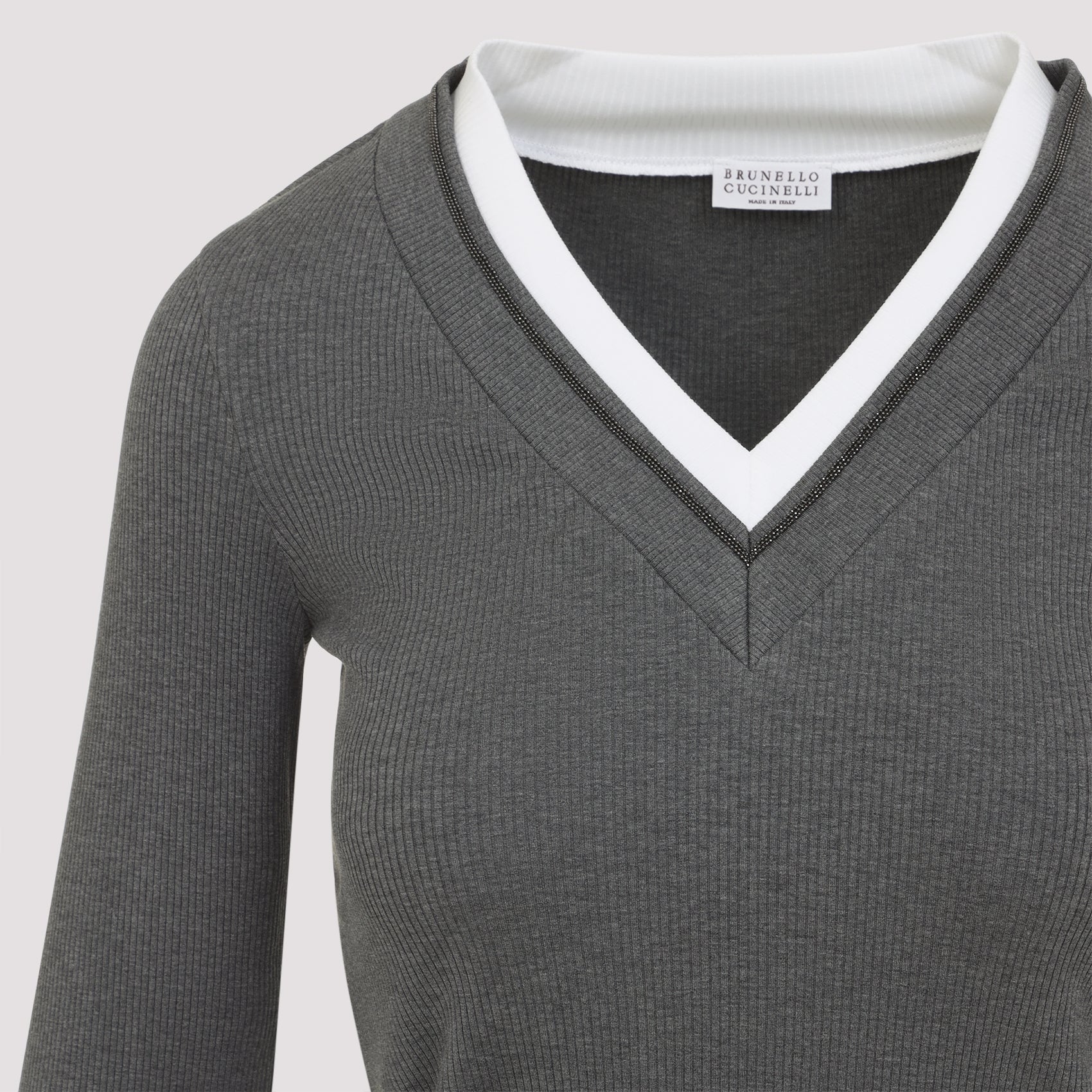 Ribbed Long Sleeves Top