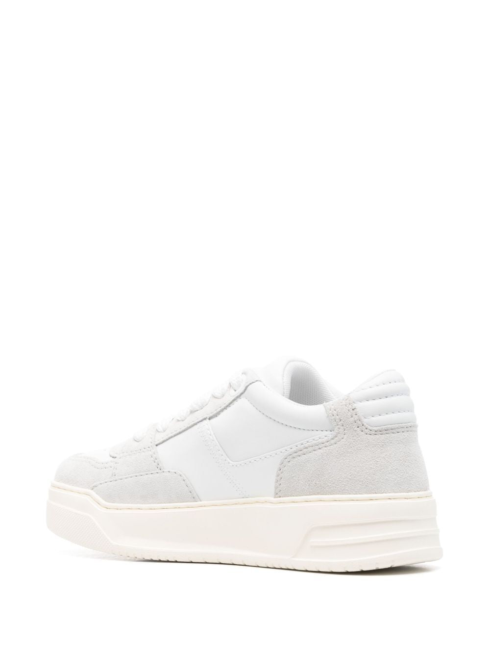CHAMALLOW NAPPA AND SUEDE SNEAKERS