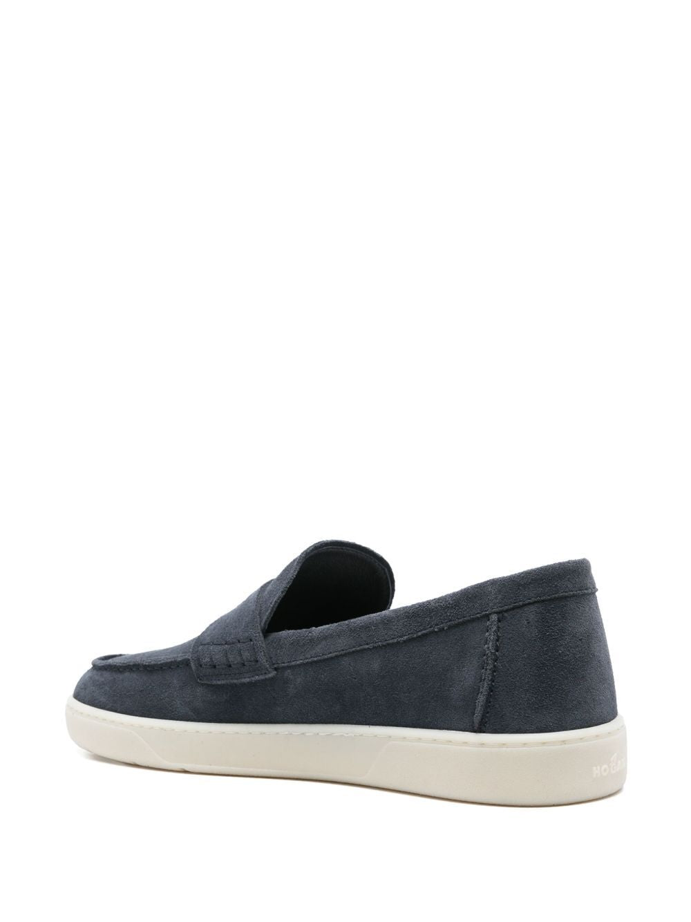 RUBBER SOLE SUEDE LOAFERS