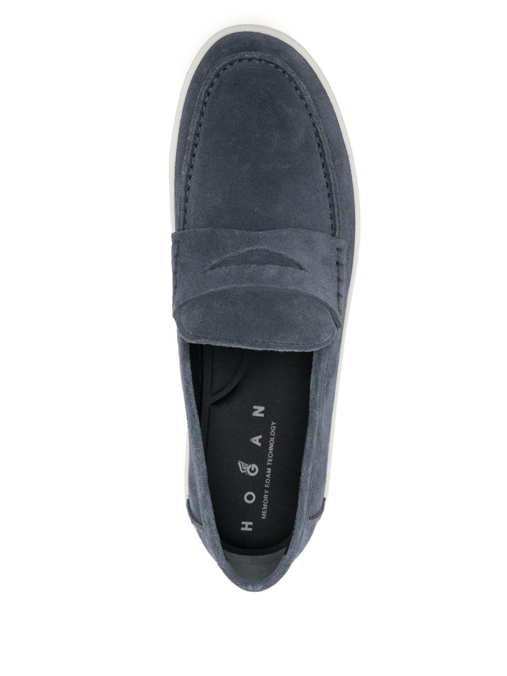 RUBBER SOLE SUEDE LOAFERS