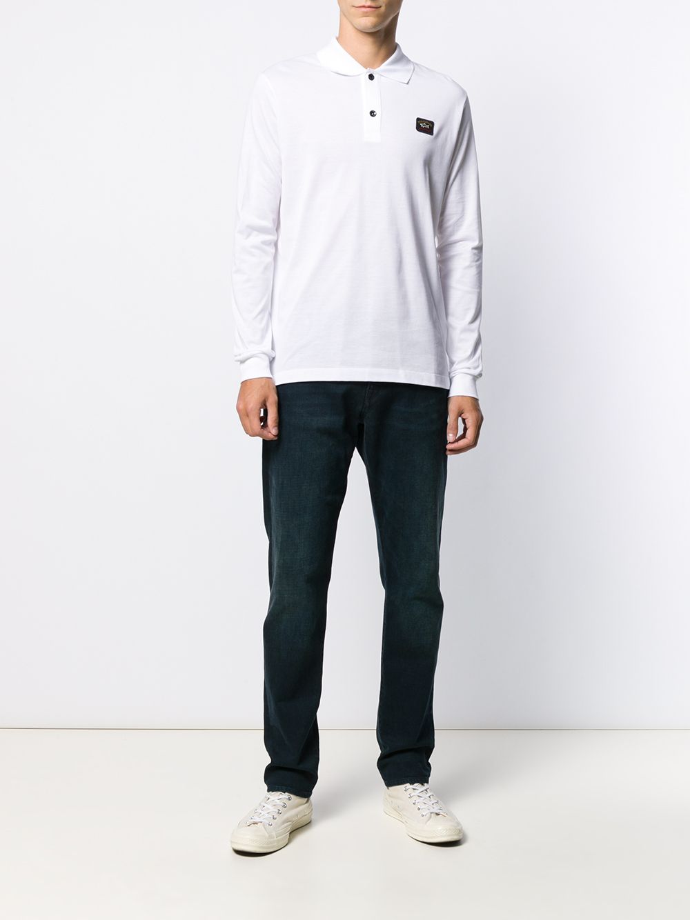 COTTON PIQUÉ POLO SHIRT WITH ICONIC BADGE