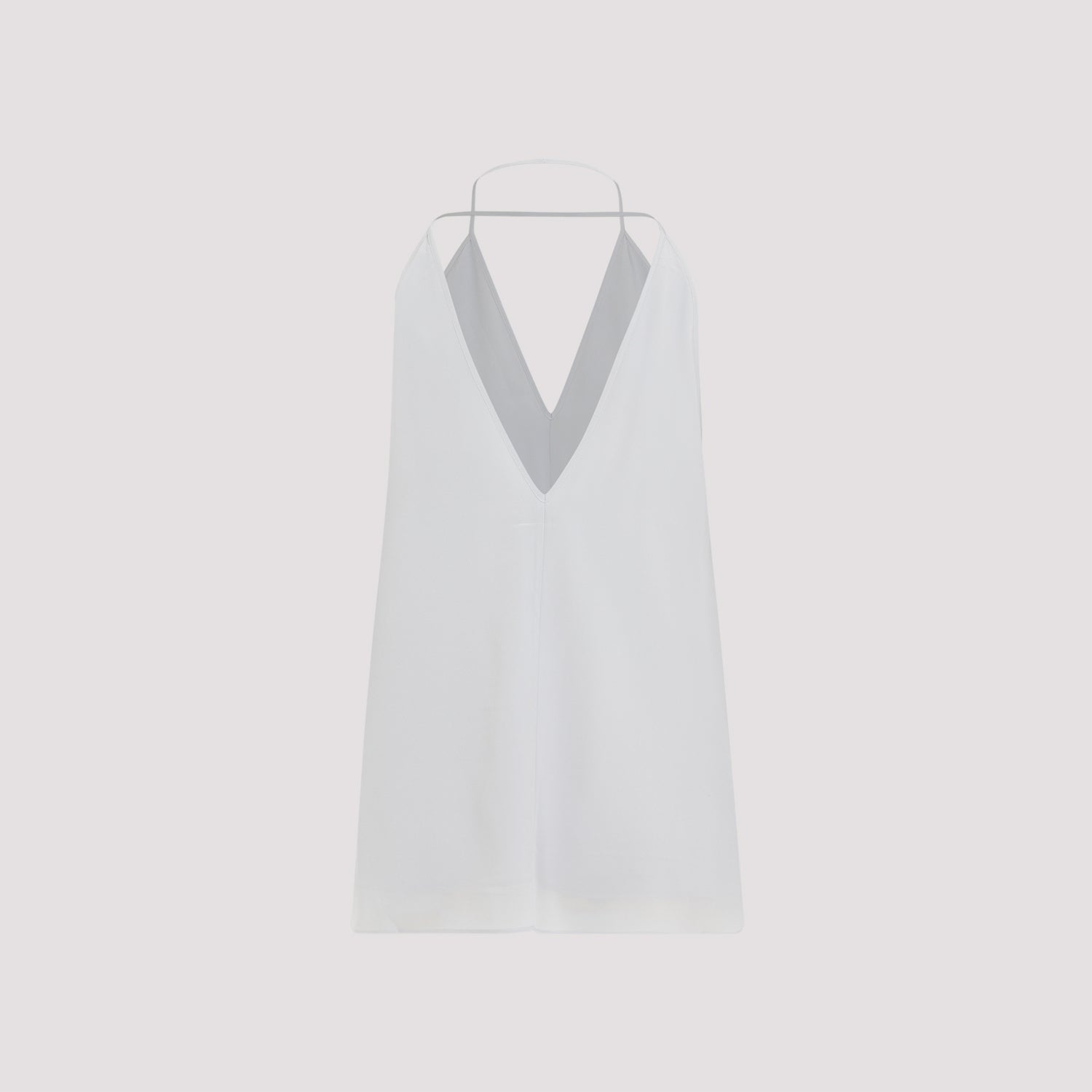 Double-Halter Silk Top