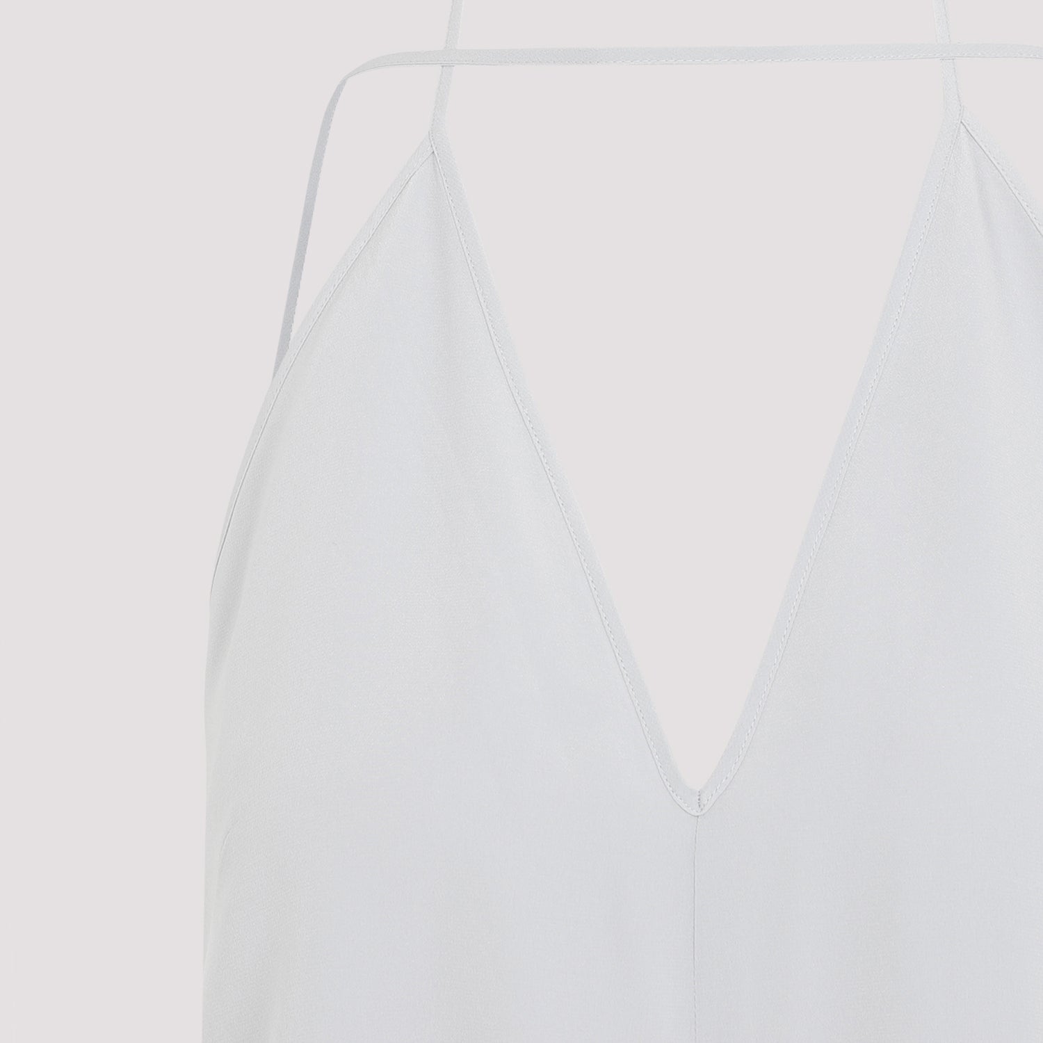 Double-Halter Silk Top