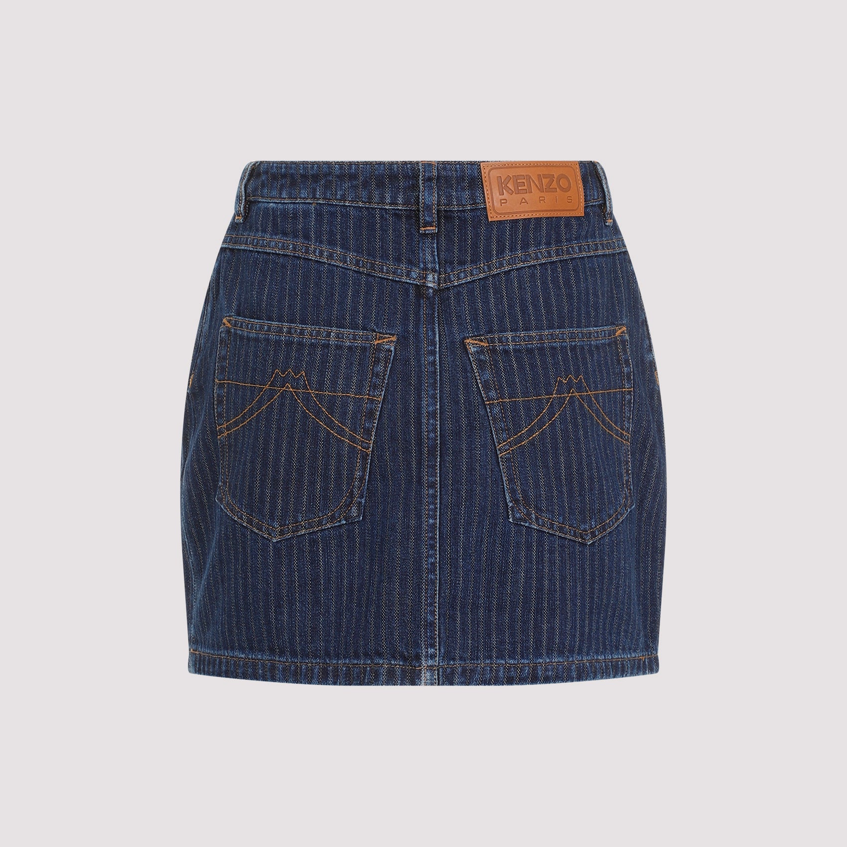 Stripped Jacquard Mini Skirt
