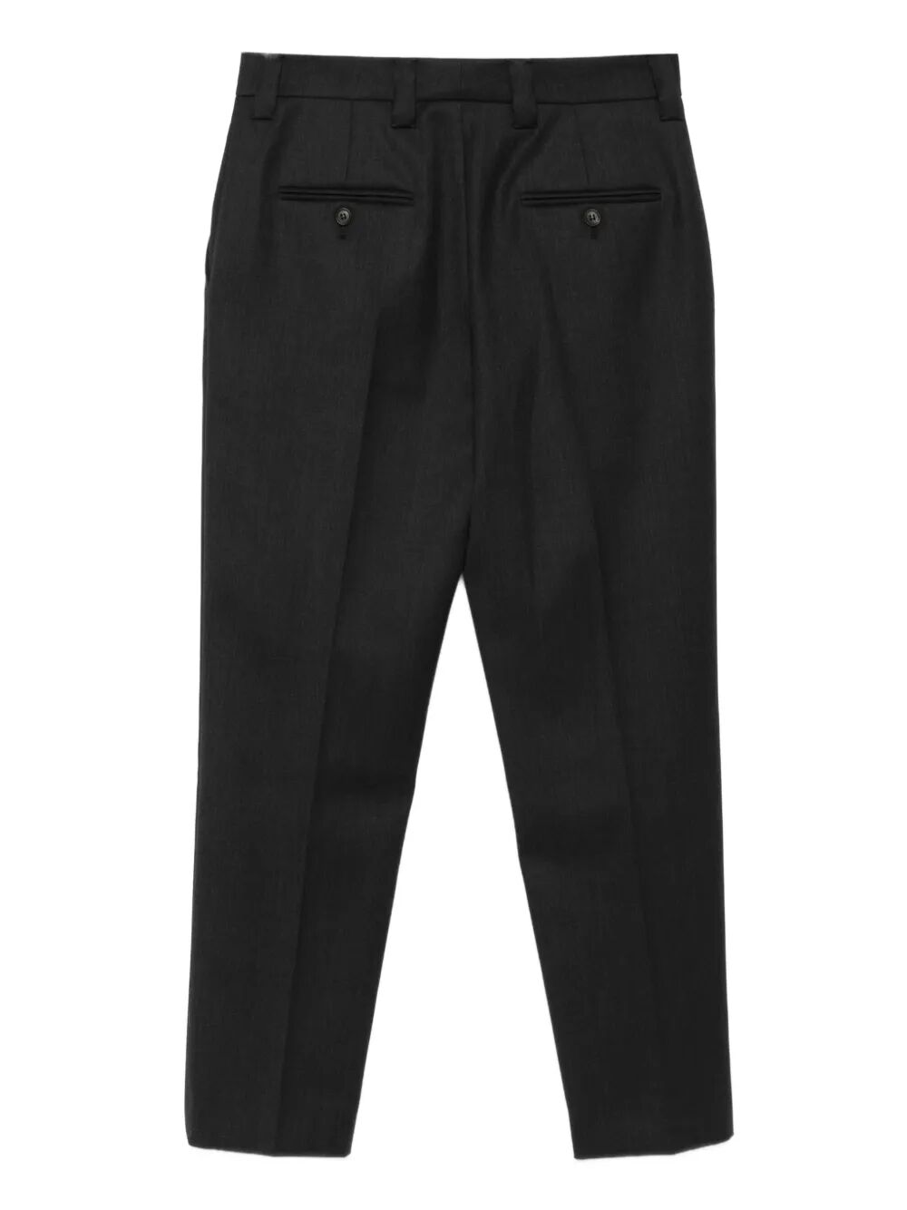 SAFETY-PIN DETAIL WOOL TROUSERS