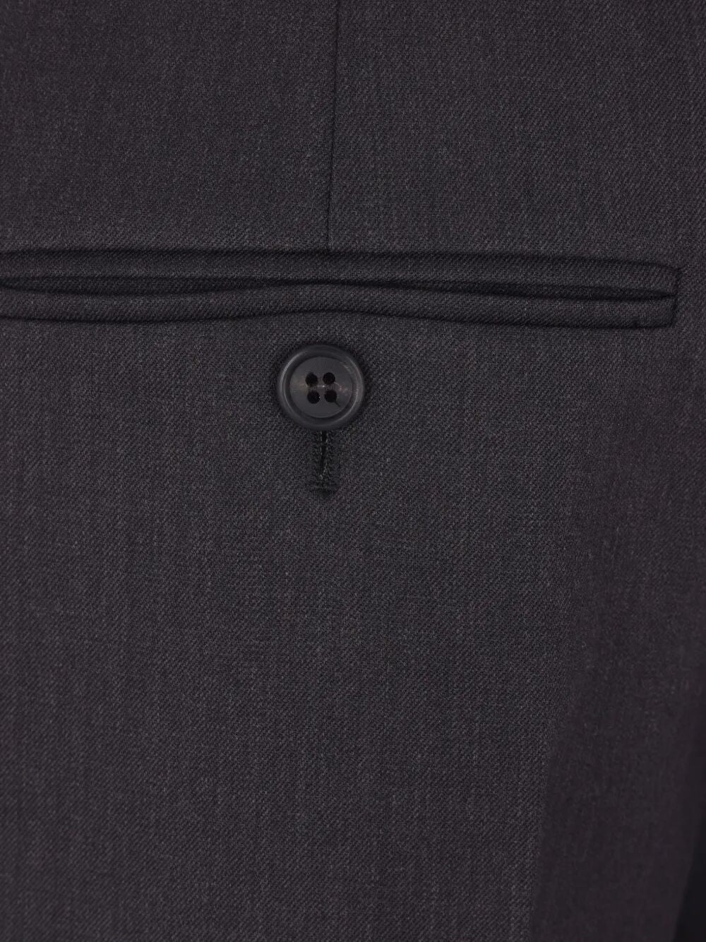 SAFETY-PIN DETAIL WOOL TROUSERS