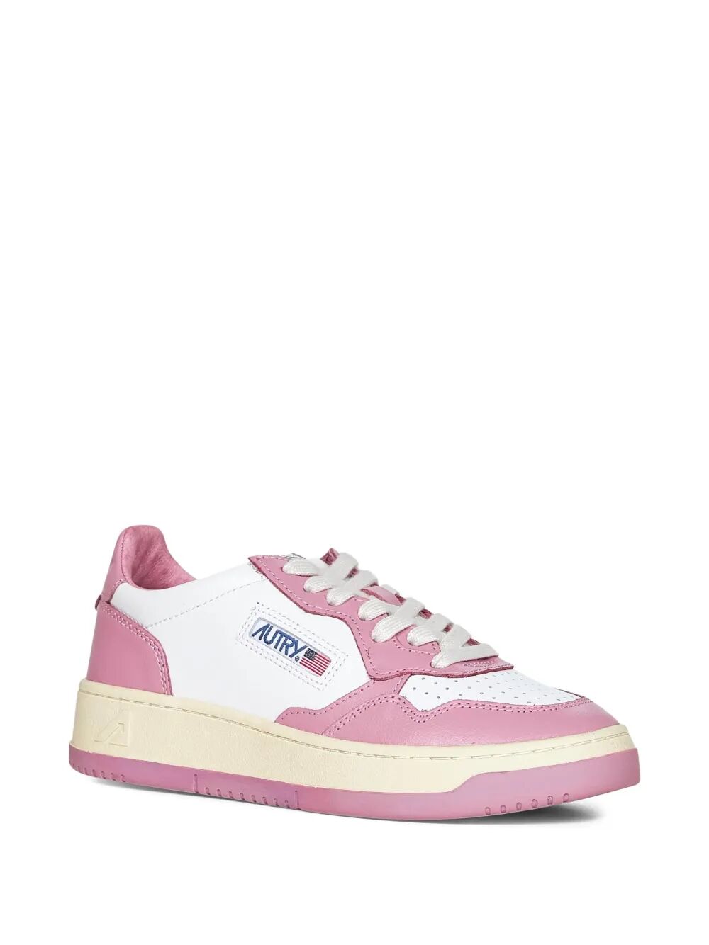 MEDALIST LOW SNEAKERS BICOLOR IN WHITE AND POLIGNAC LEATHER