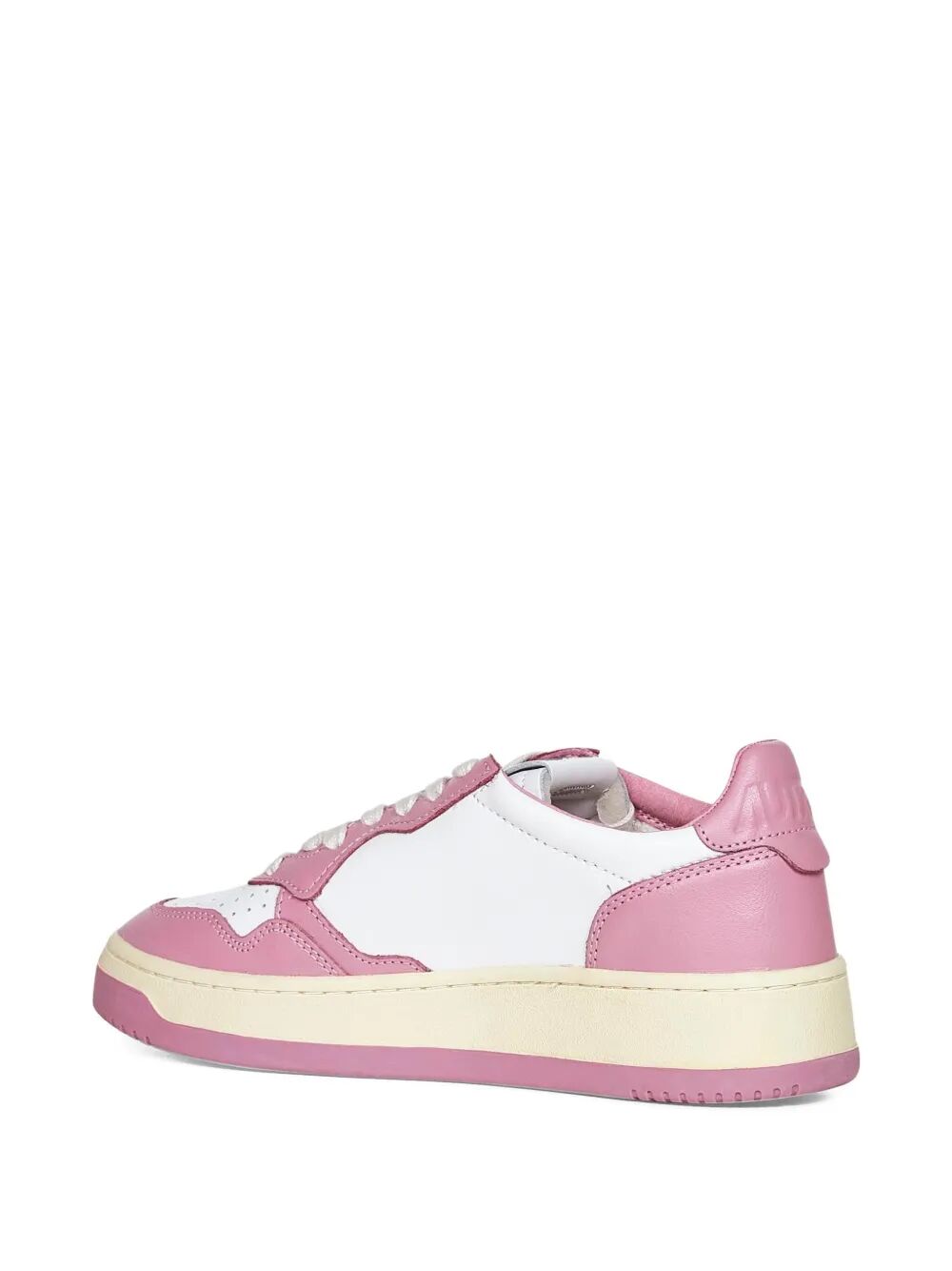 MEDALIST LOW SNEAKERS BICOLOR IN WHITE AND POLIGNAC LEATHER