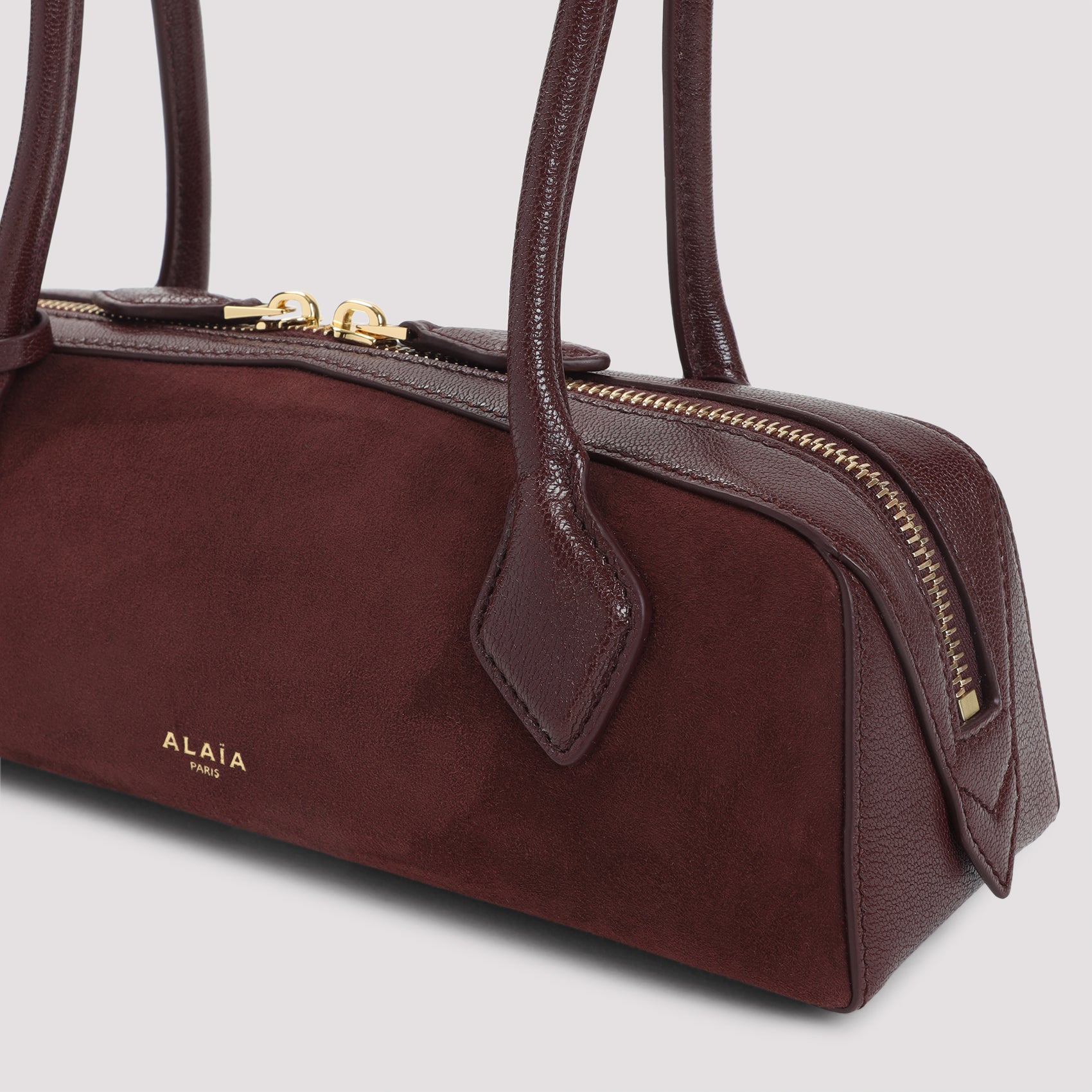 Teckel Small Suede Shoulder Bag