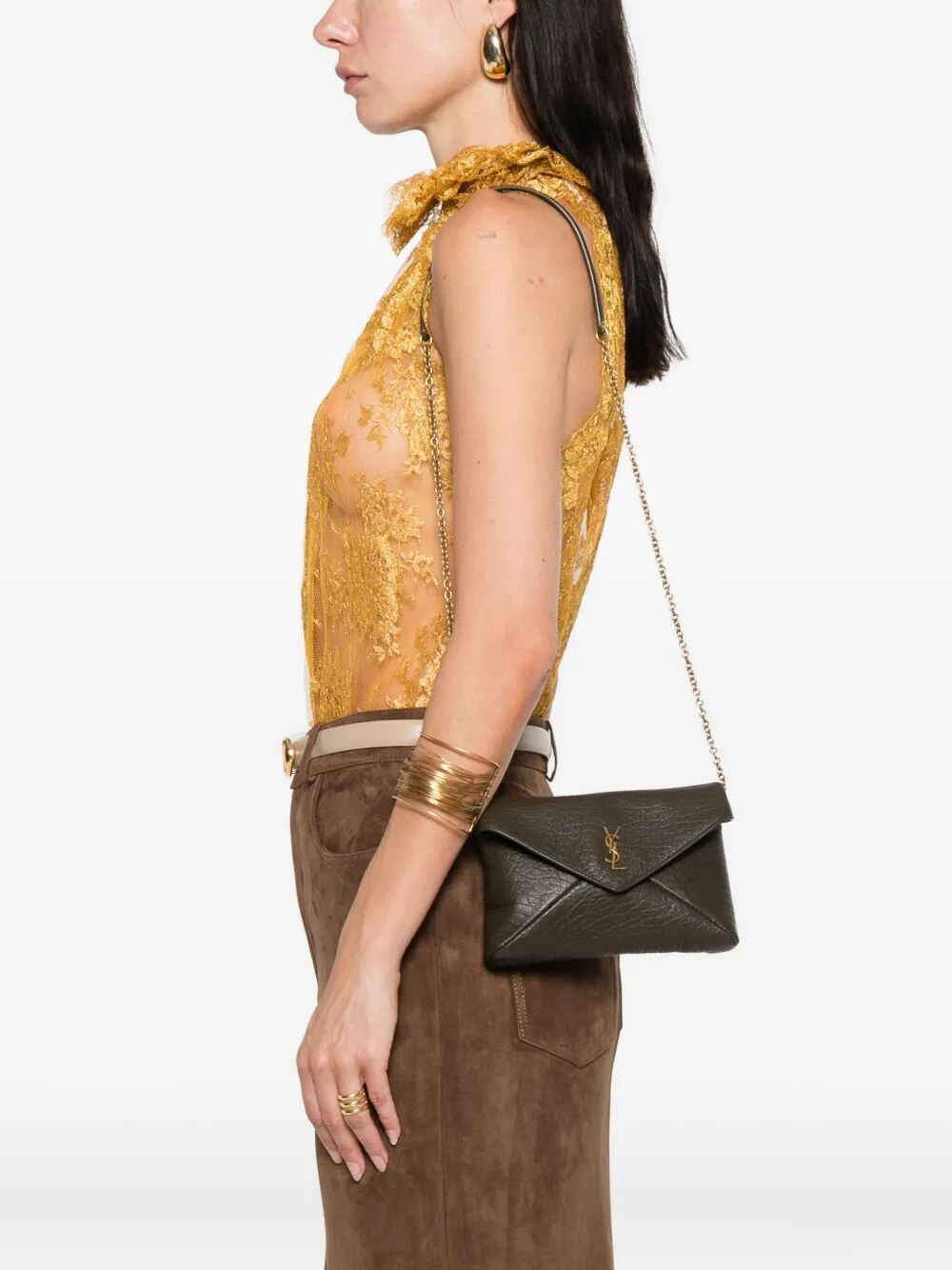 CASSANDRE CHAIN POUCH IN LAMBSKIN