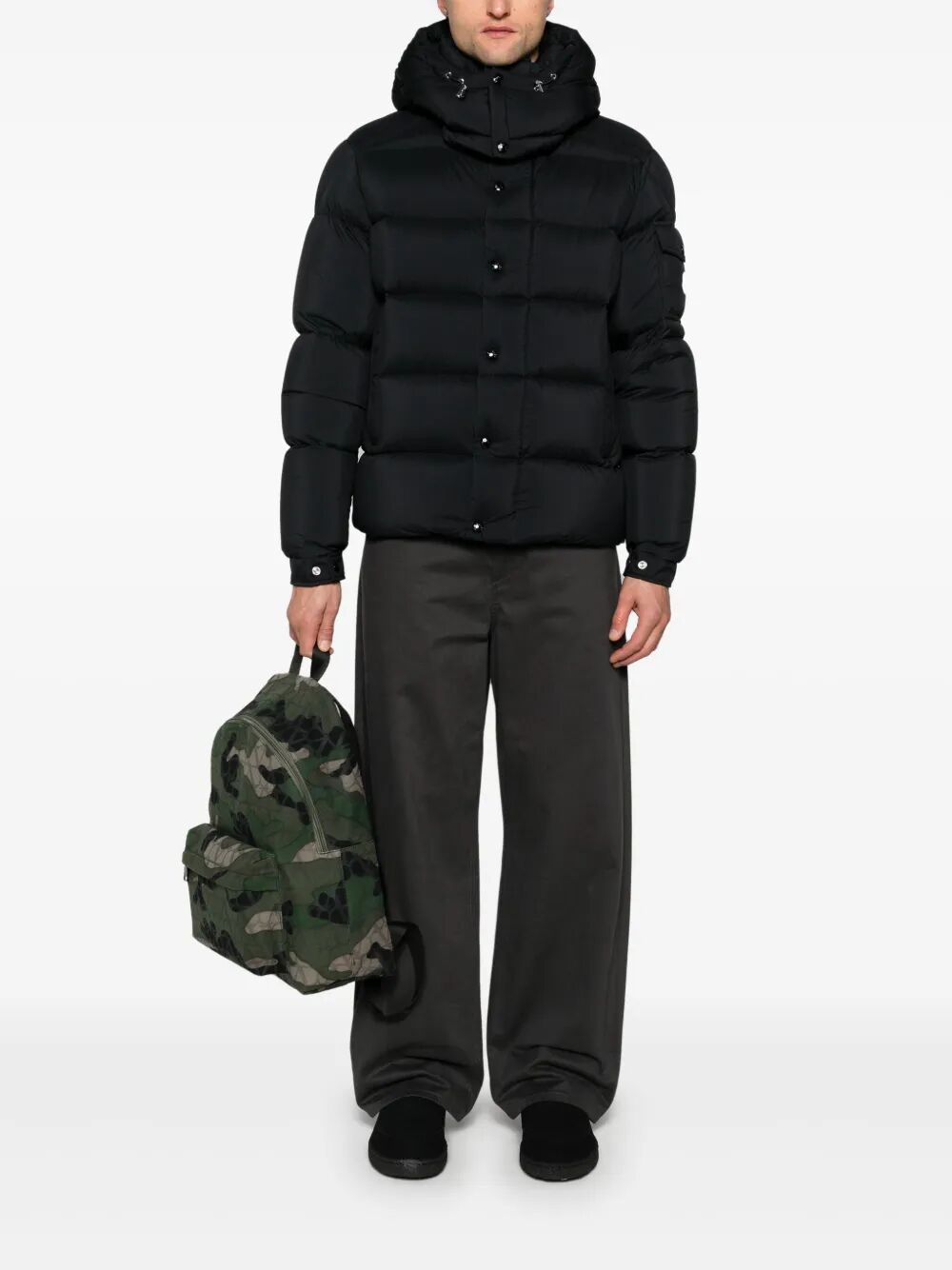 MAYA 70 HOODED SHORT DOWN JACKET